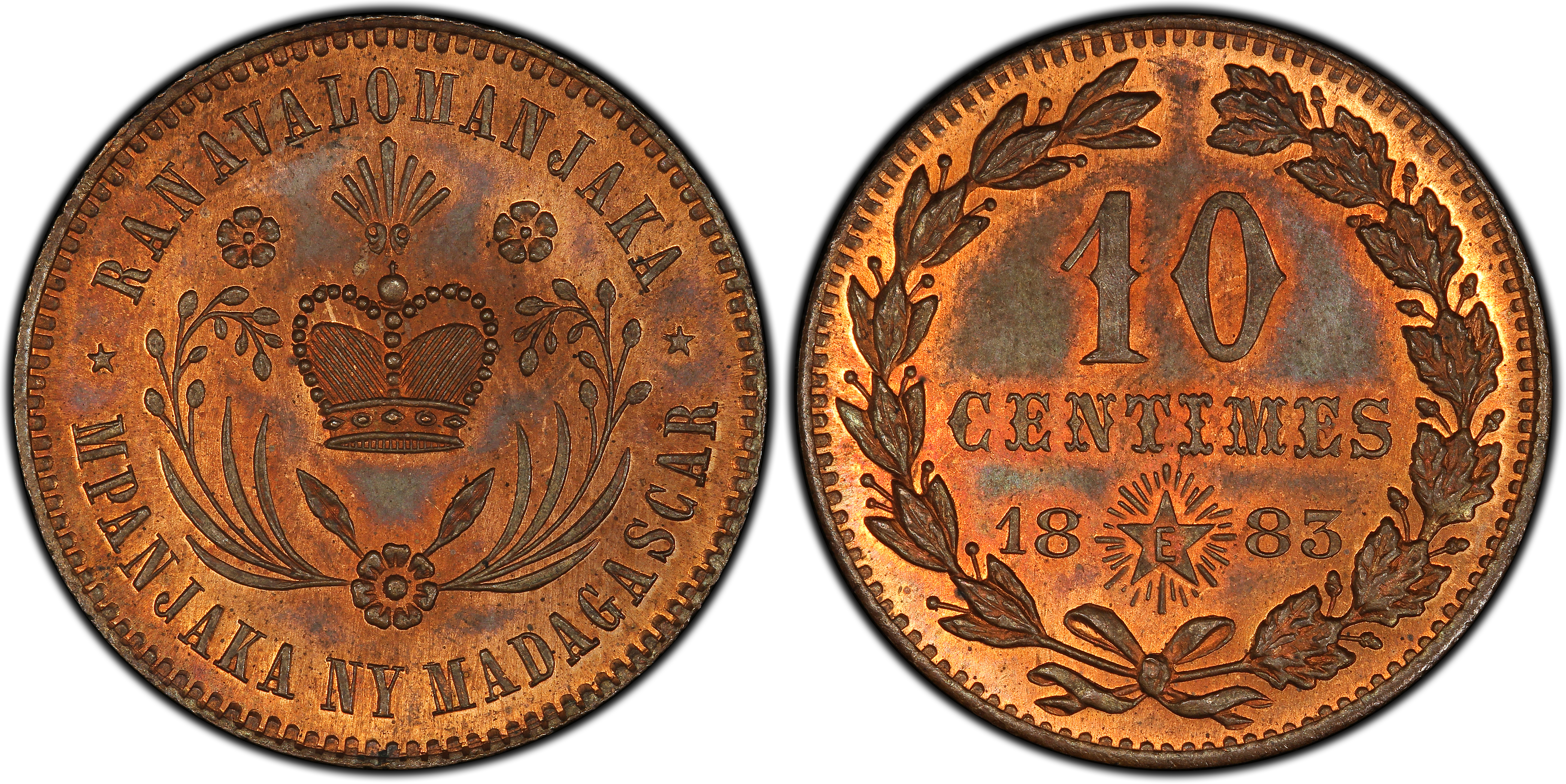 馬達加斯加 印度盧比 pcgs 編 號 : 166779 金屬