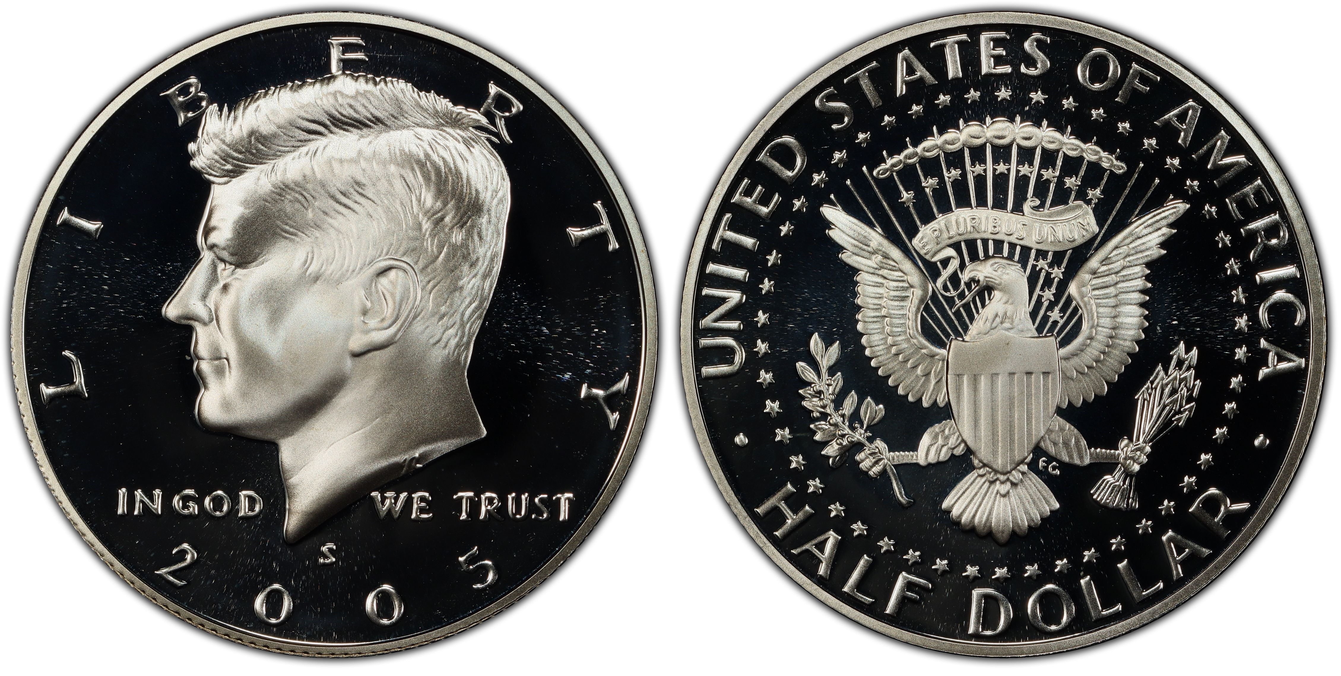 2005 S  Kennedy Half Dollar Silver Proof from Original Mint Proof Set 