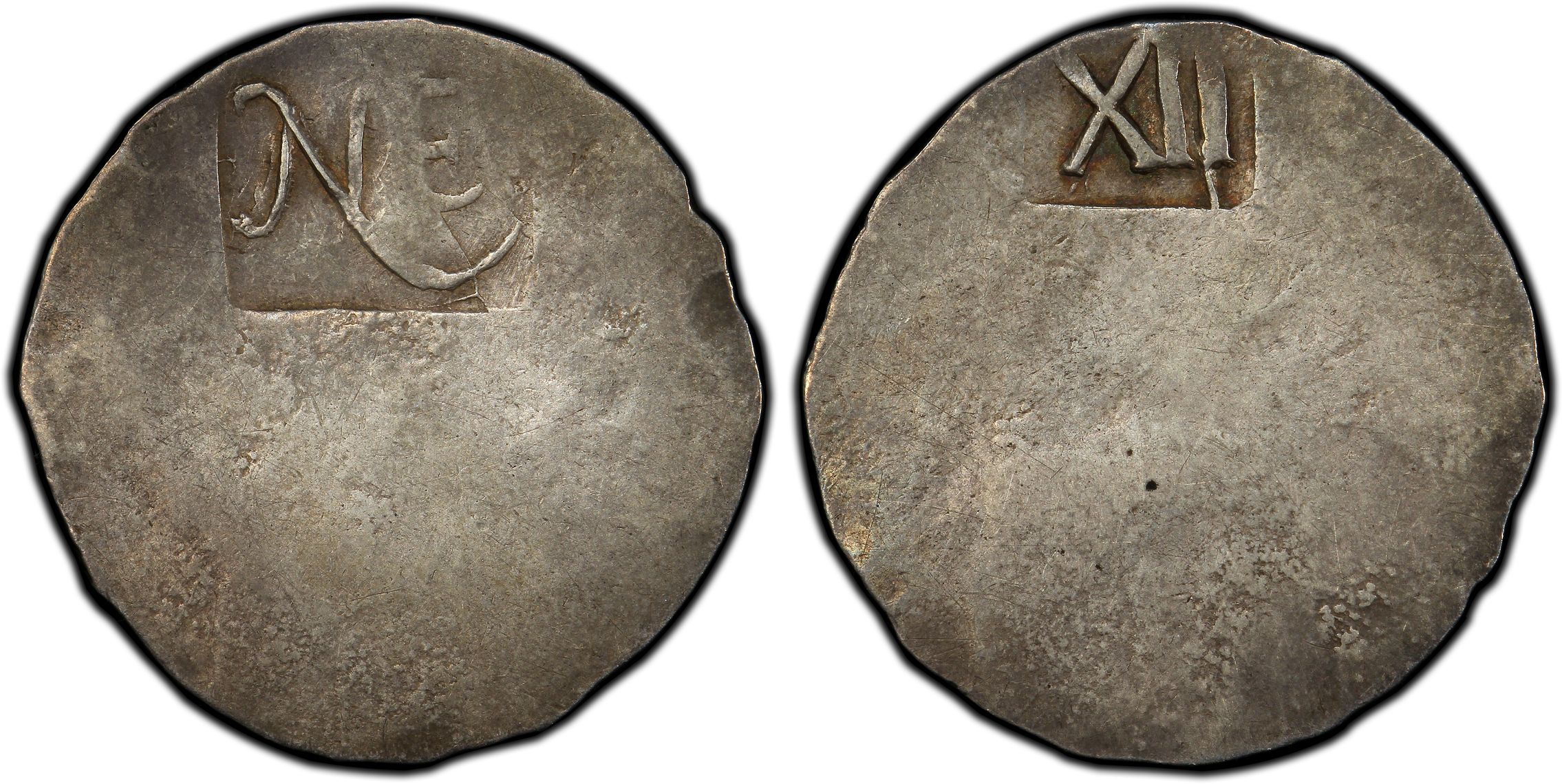 (1652) Shilling New England (Regular Strike) Massachusetts Silver Coins ...