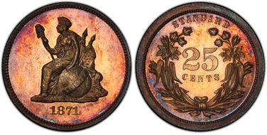 PR64+ PCGS grade