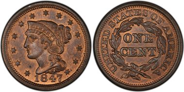 MS64RB PCGS grade