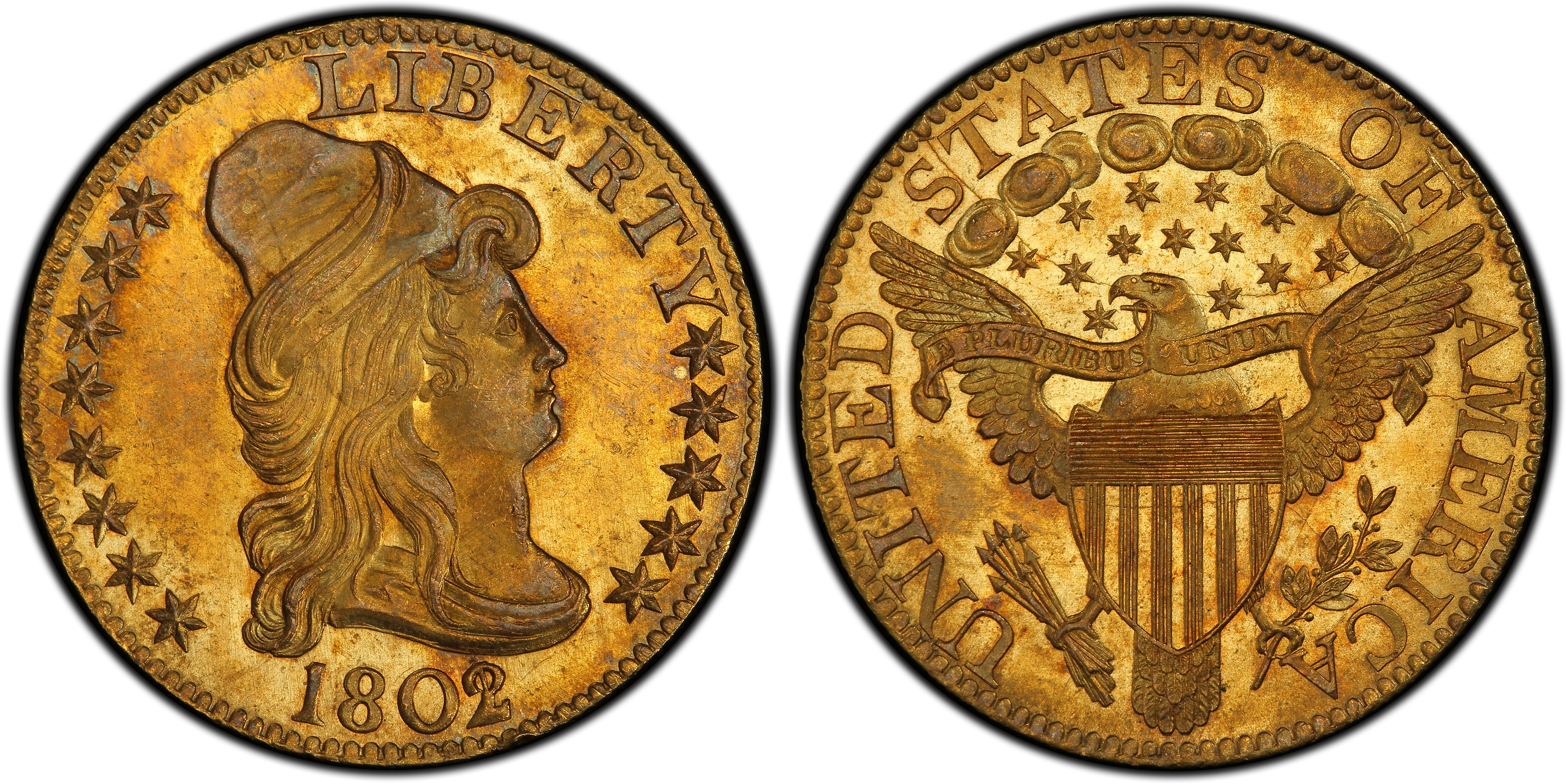1802/1 $5 (Regular Strike) Draped Bust $5 - PCGS CoinFacts