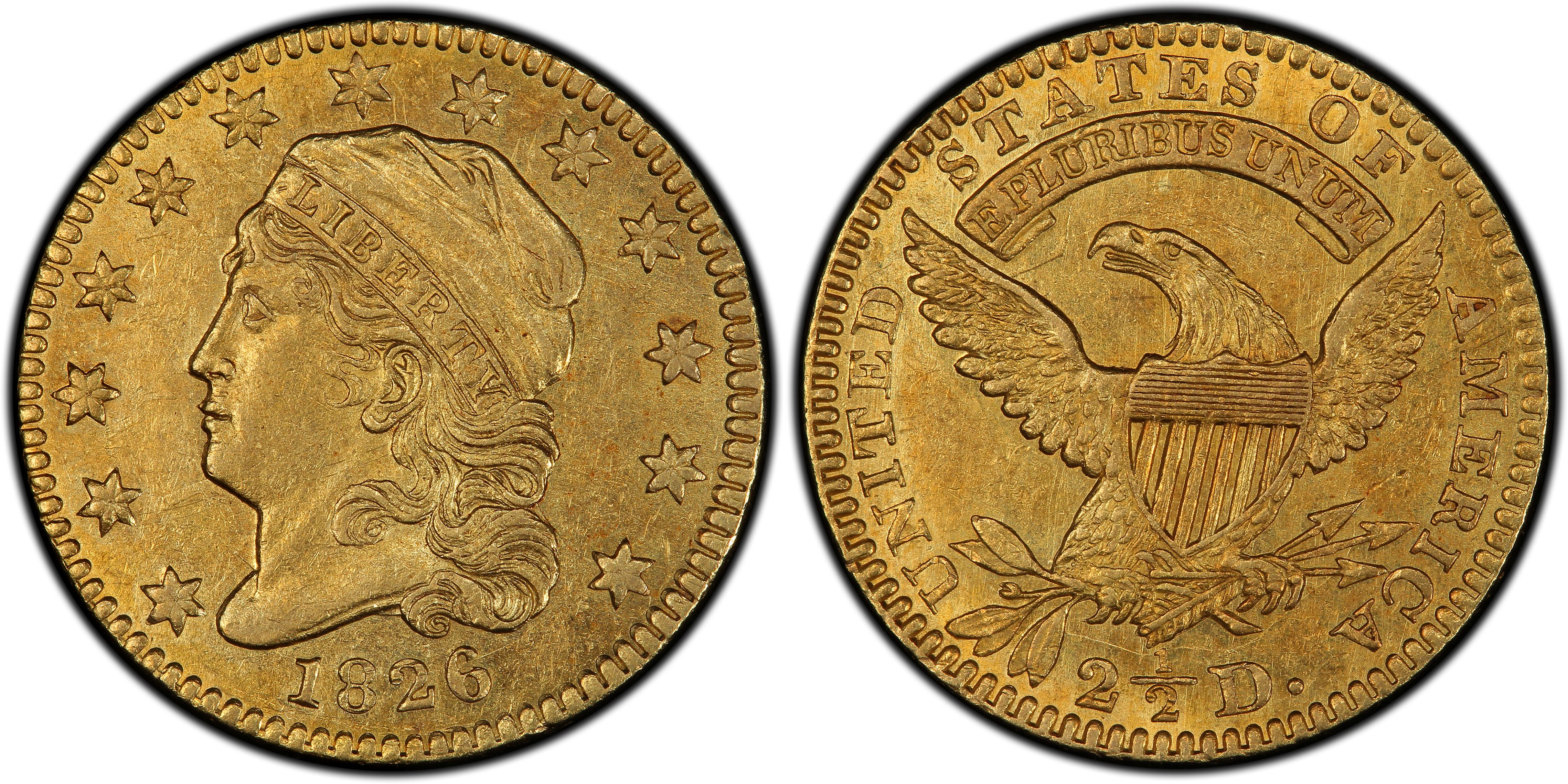 1826/6 $2.50 (Regular Strike) Capped Bust $2.5 - PCGS CoinFacts