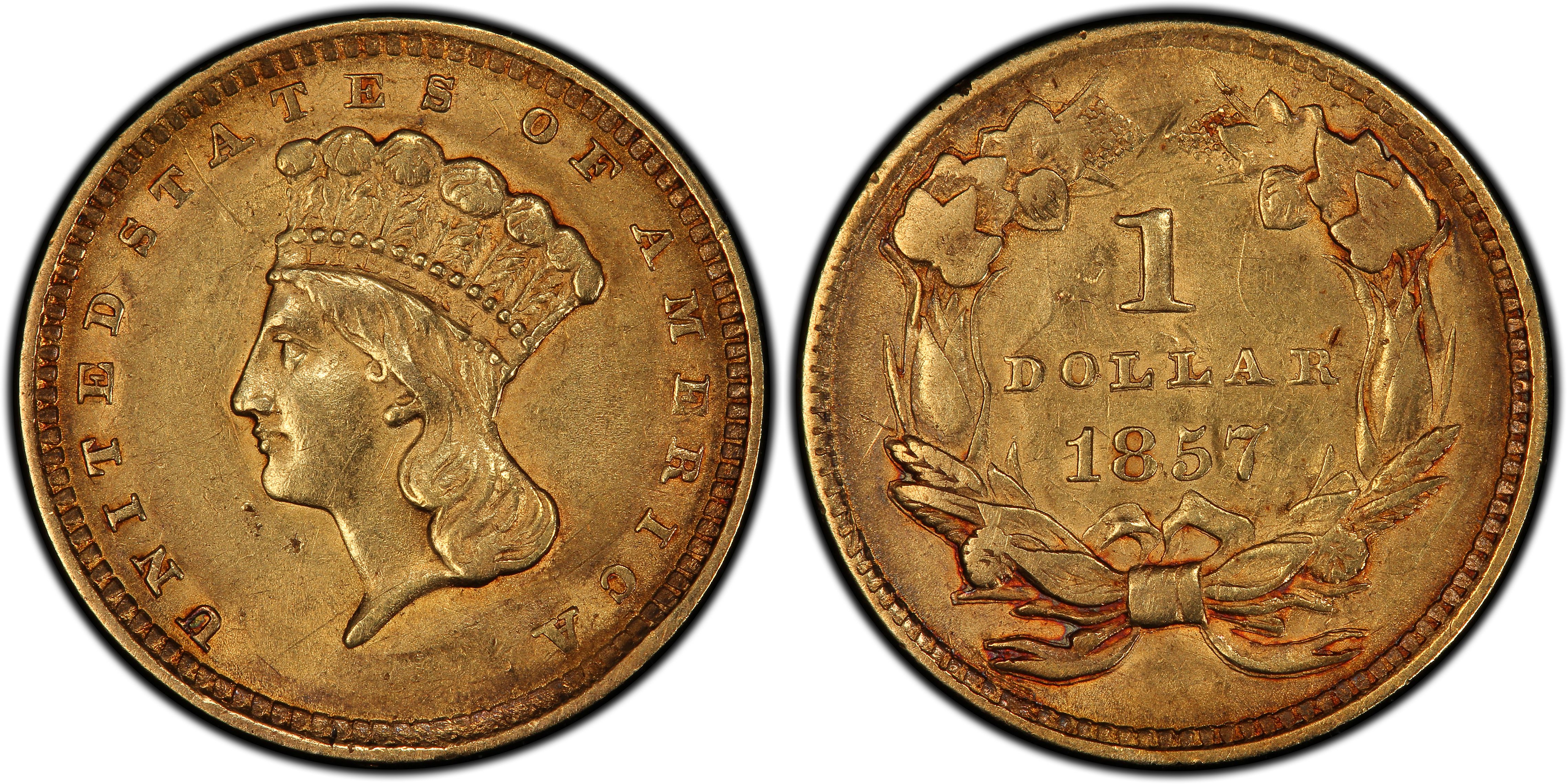 Images of Gold Dollar 1857 G$1 - PCGS CoinFacts