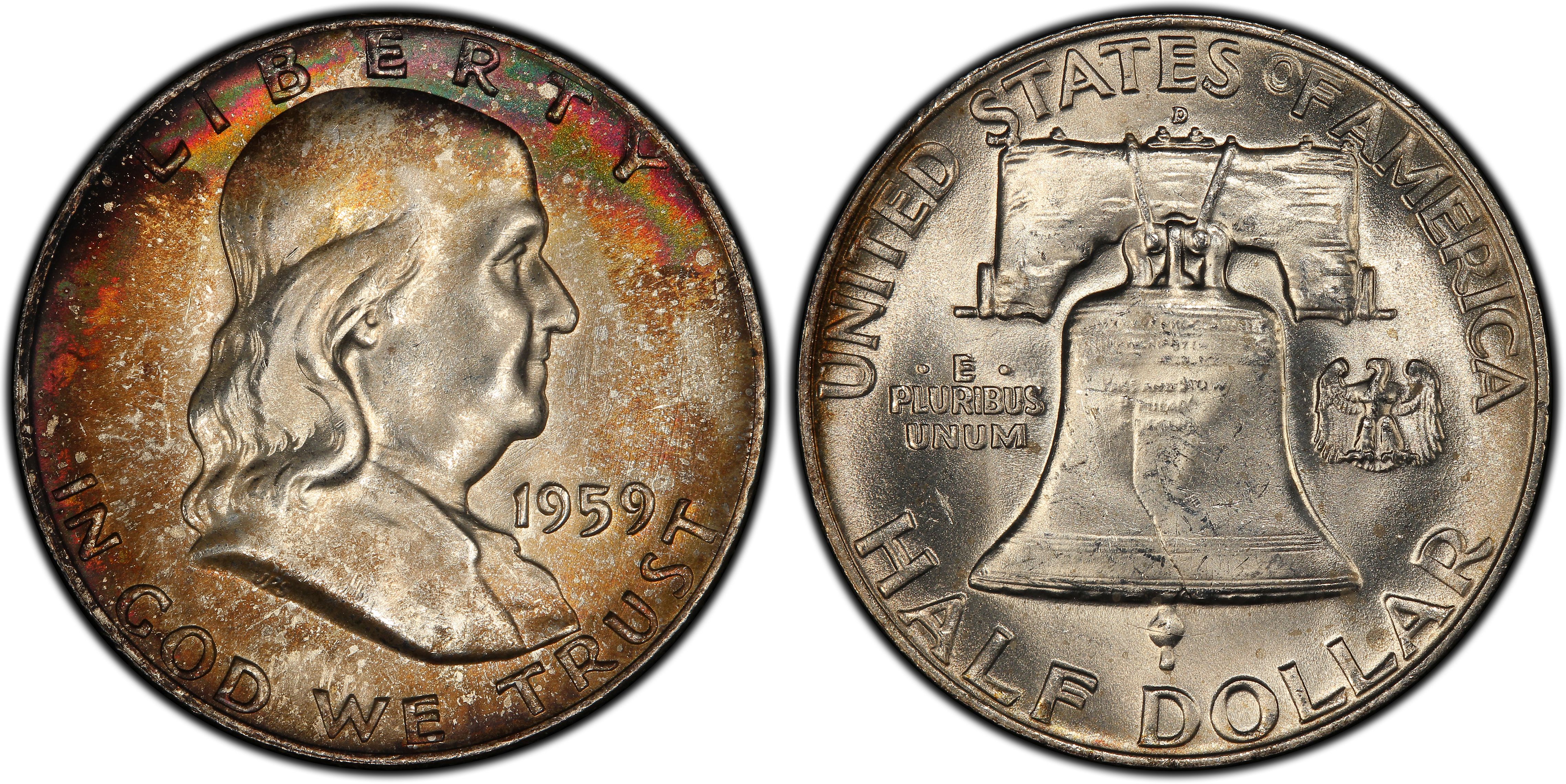 Images of Franklin Half Dollar 1959-D 50C, FBL - PCGS CoinFacts