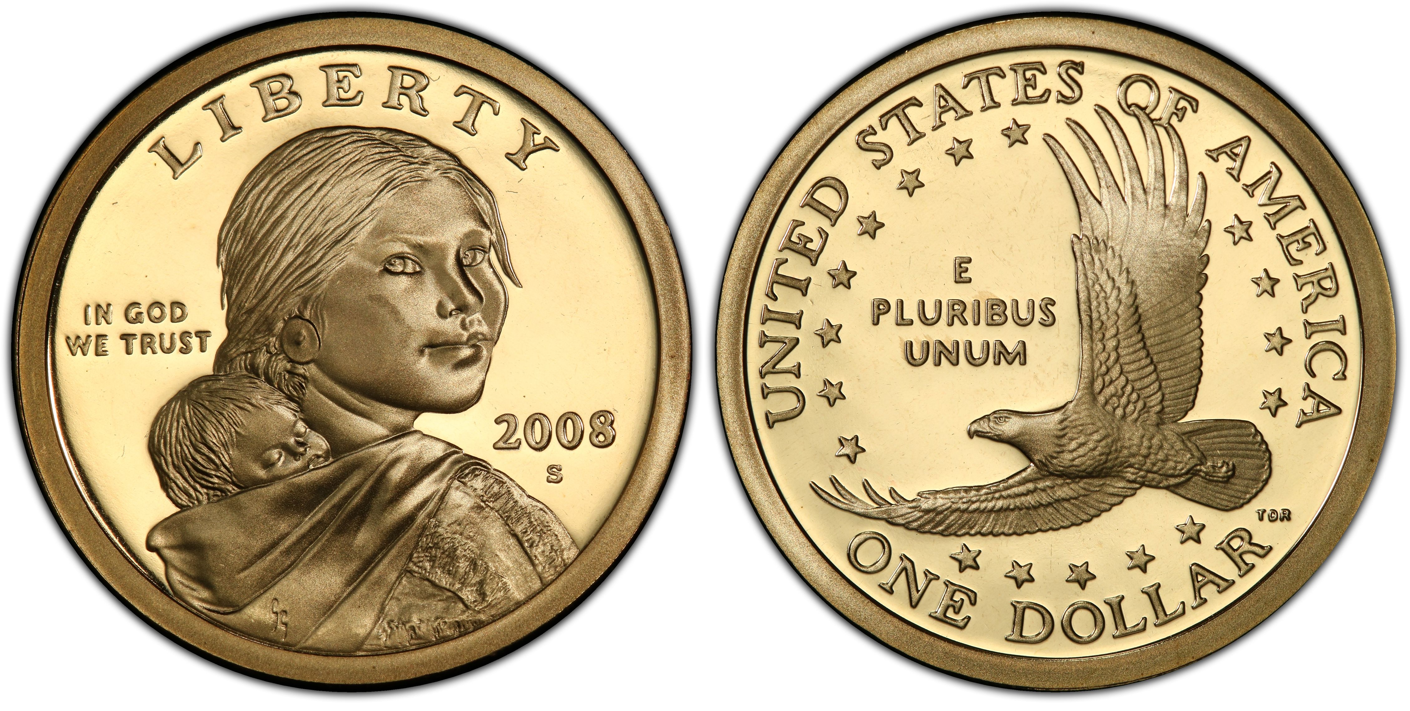 2000 Sacagawea Sac Dollar 2 sided 1 Coin 