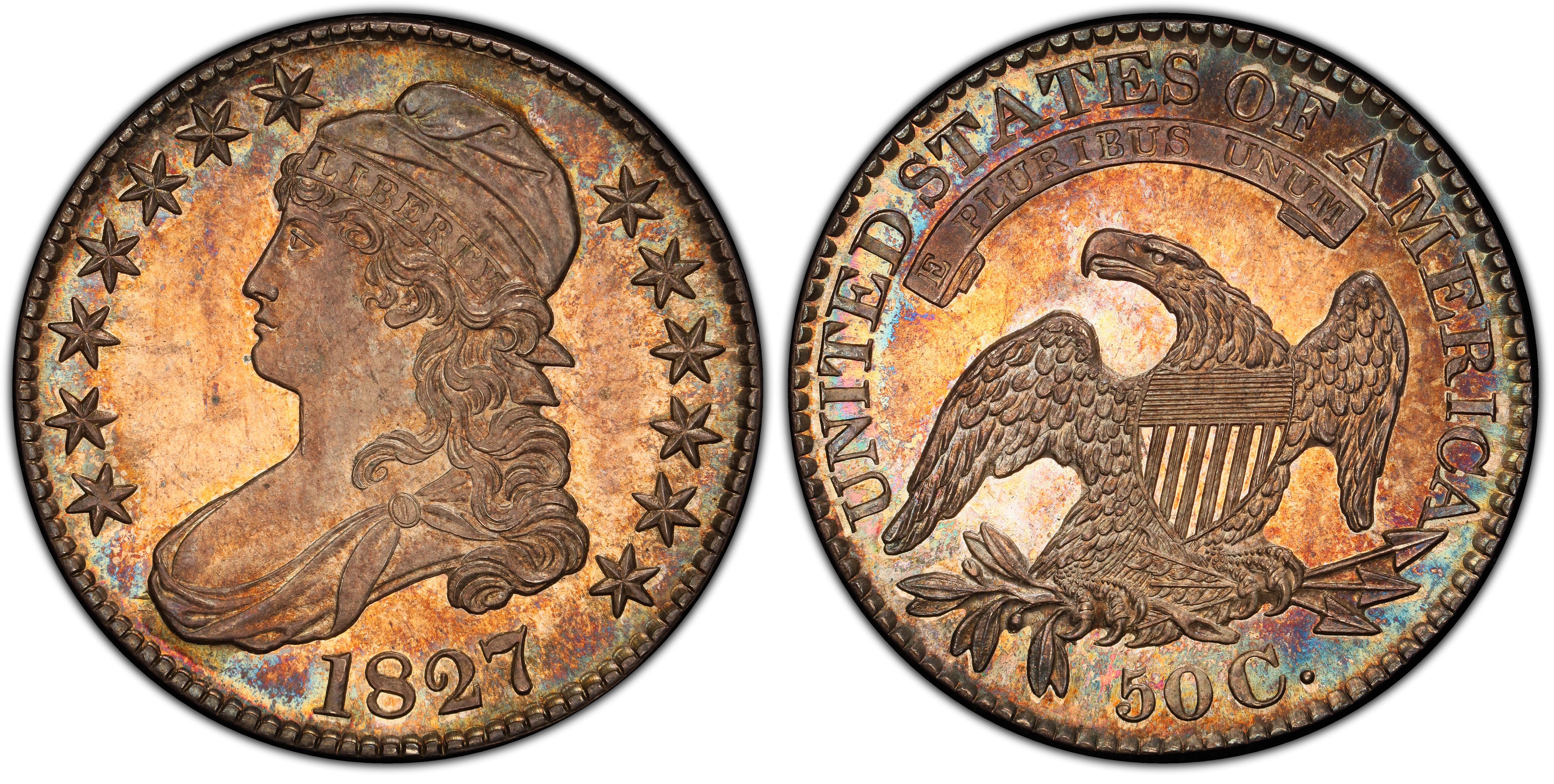 1827 50C (Proof) Capped Bust Half Dollar - PCGS CoinFacts