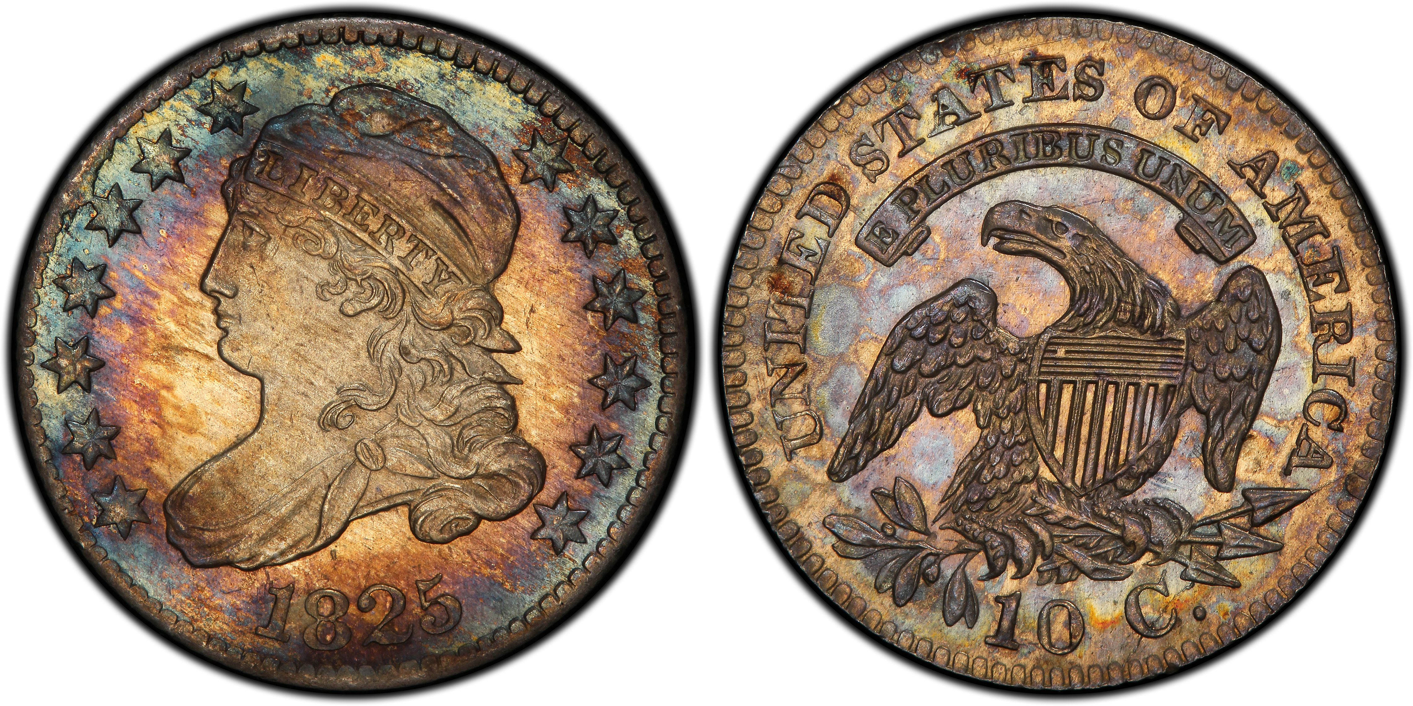 Details about   1825 BUST DIME G 