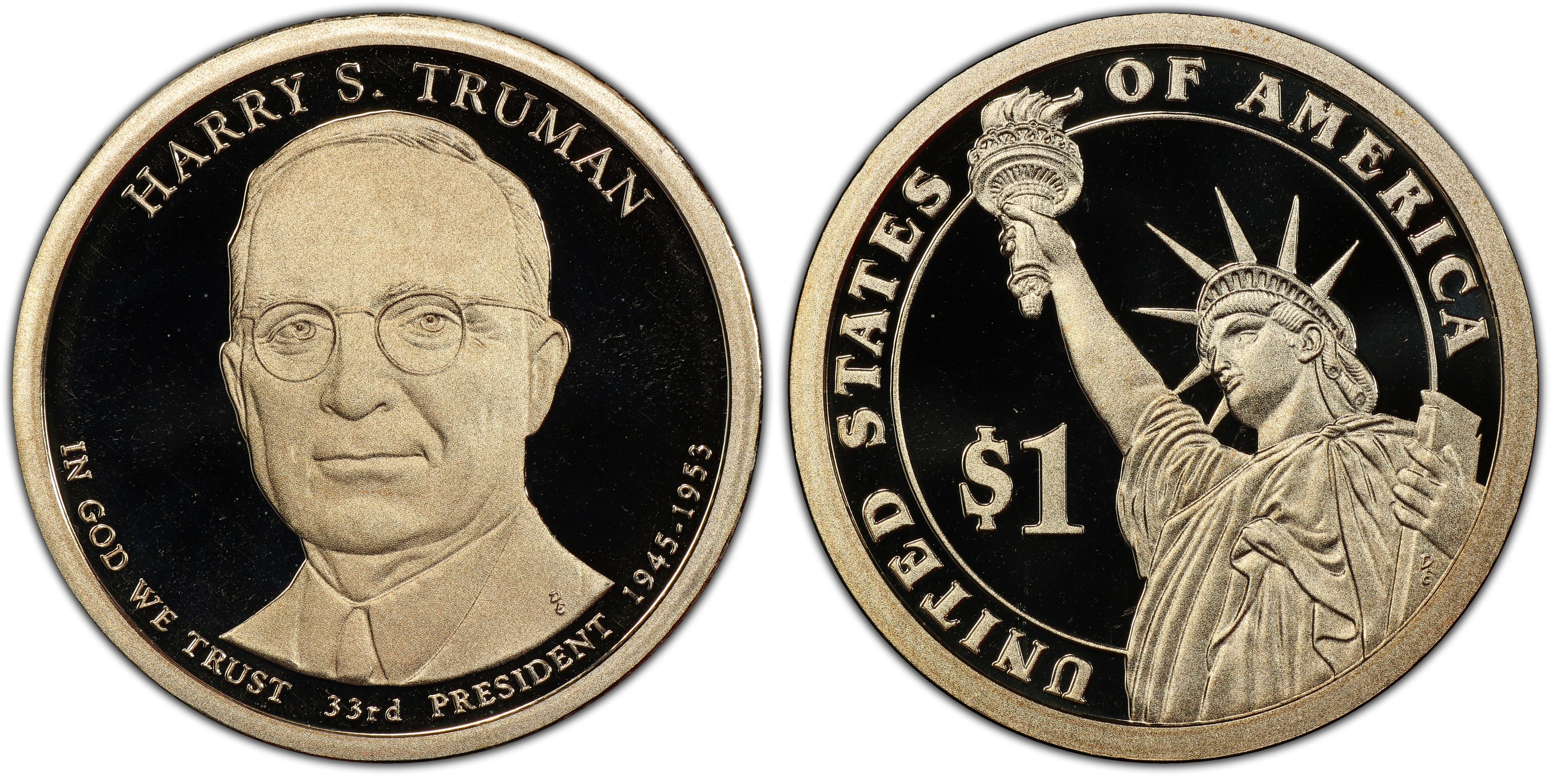 Truman Dollar. 2015 –D Pres 1 Coin 
