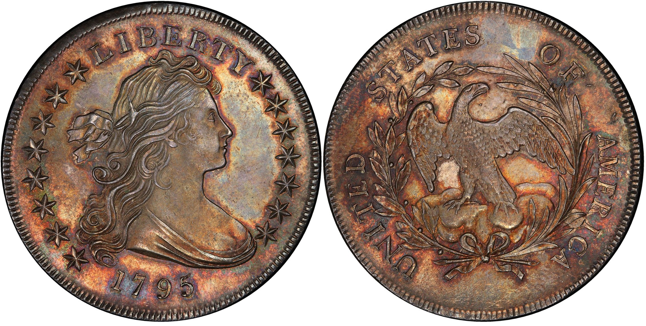 1795 $1 Draped Bust, Centered (Regular Strike) Draped Bust Dollar ...