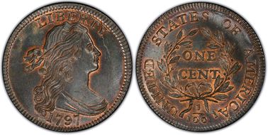  
	MS66RB PCGS grade 
