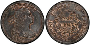  
	MS66RB PCGS grade 
