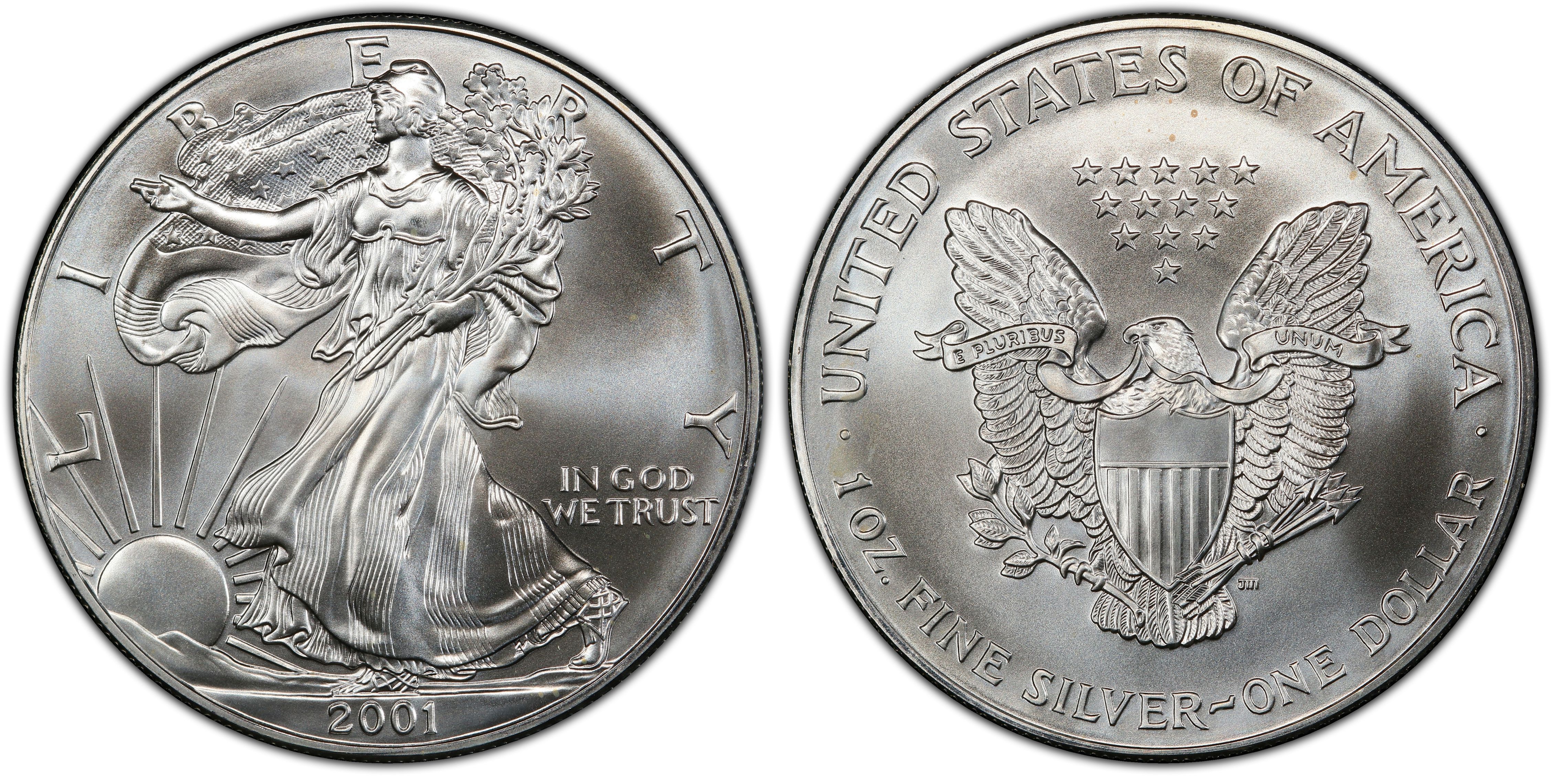 2001-W American Silver Dollar Eagle ASE $1 NGC PF69 PR69 PROOF Premium Quality 