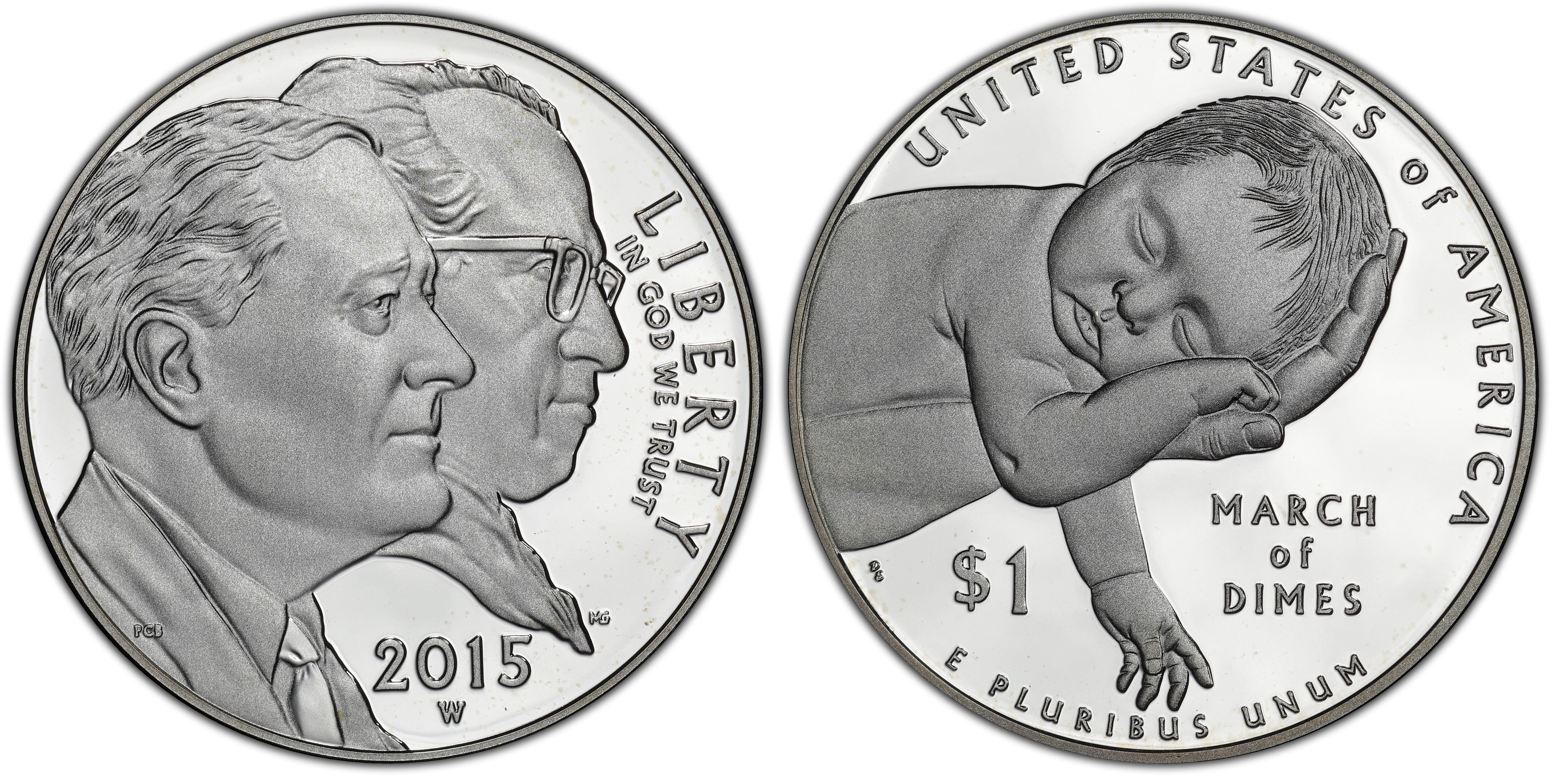 5 Coin Set 2014 3D /& 2P Franklin D Roosevelt Presidential Golden Dollar BU $1