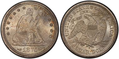  
	MS67 PCGS grade 
