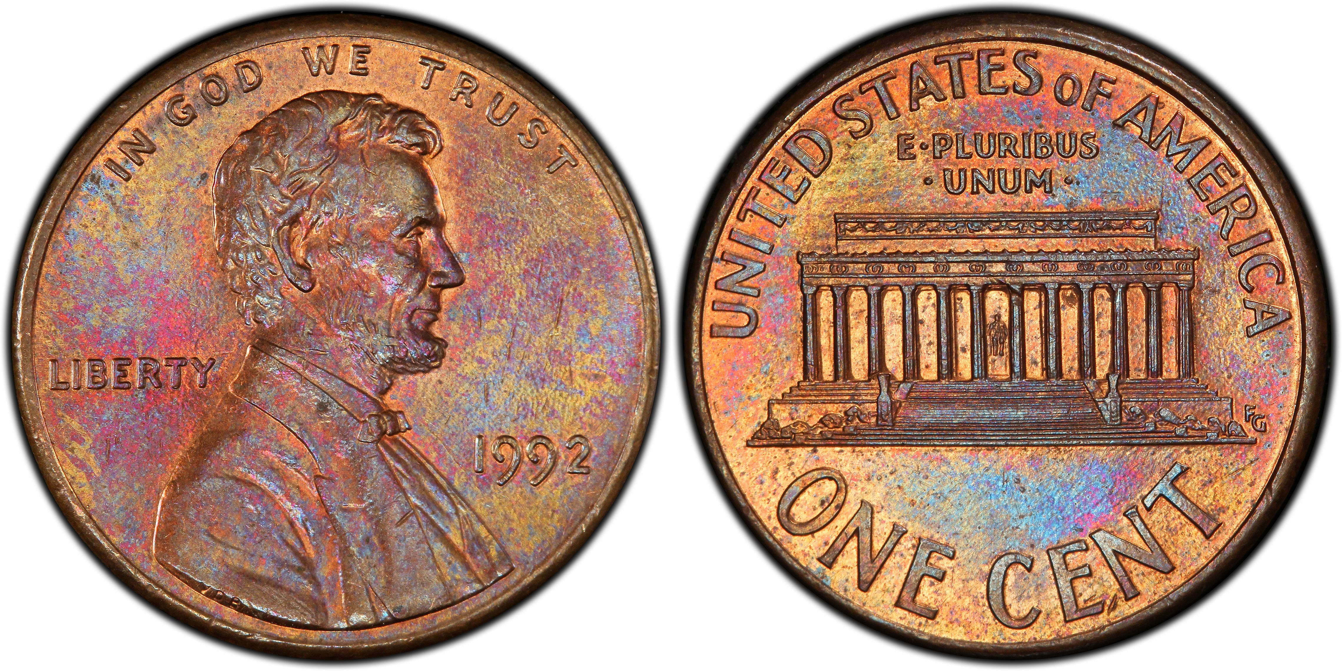 1992 P Lincoln Memorial Cent 