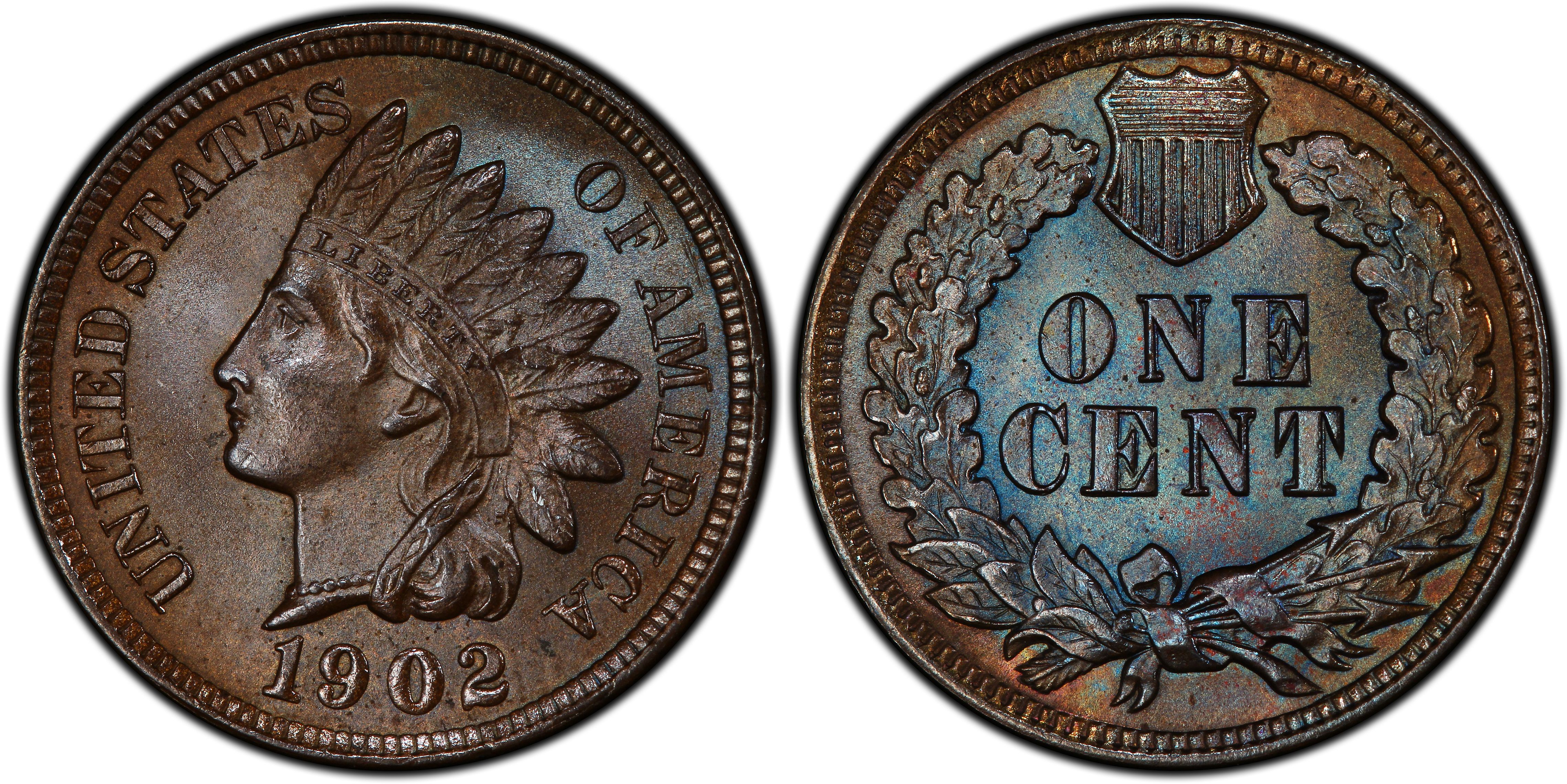 1902 1C, BN (Regular Strike) Indian Cent - PCGS CoinFacts
