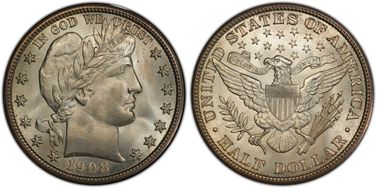  
	MS67 PCGS grade 
