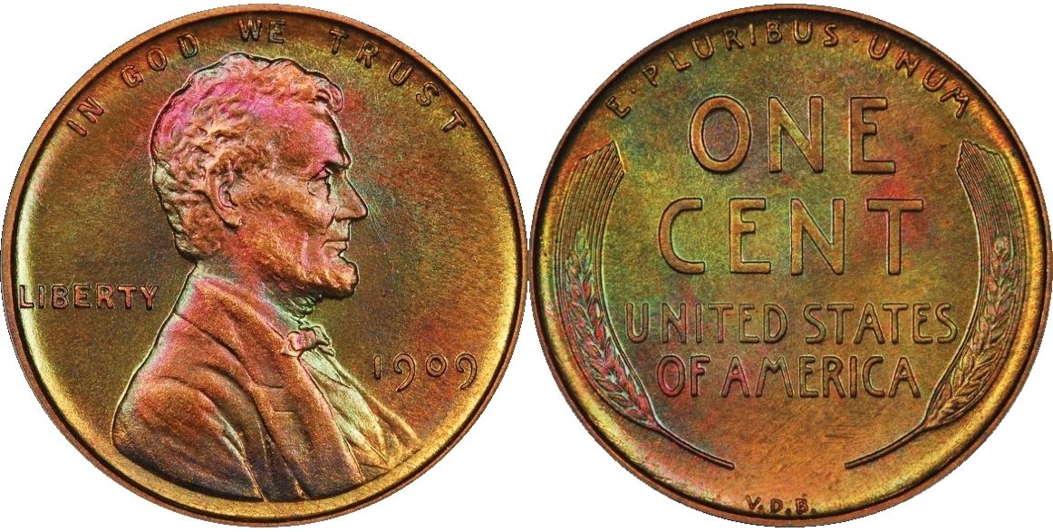 1909 VDB 1C, RB (Proof) Lincoln Cent (Wheat Reverse) - PCGS CoinFacts