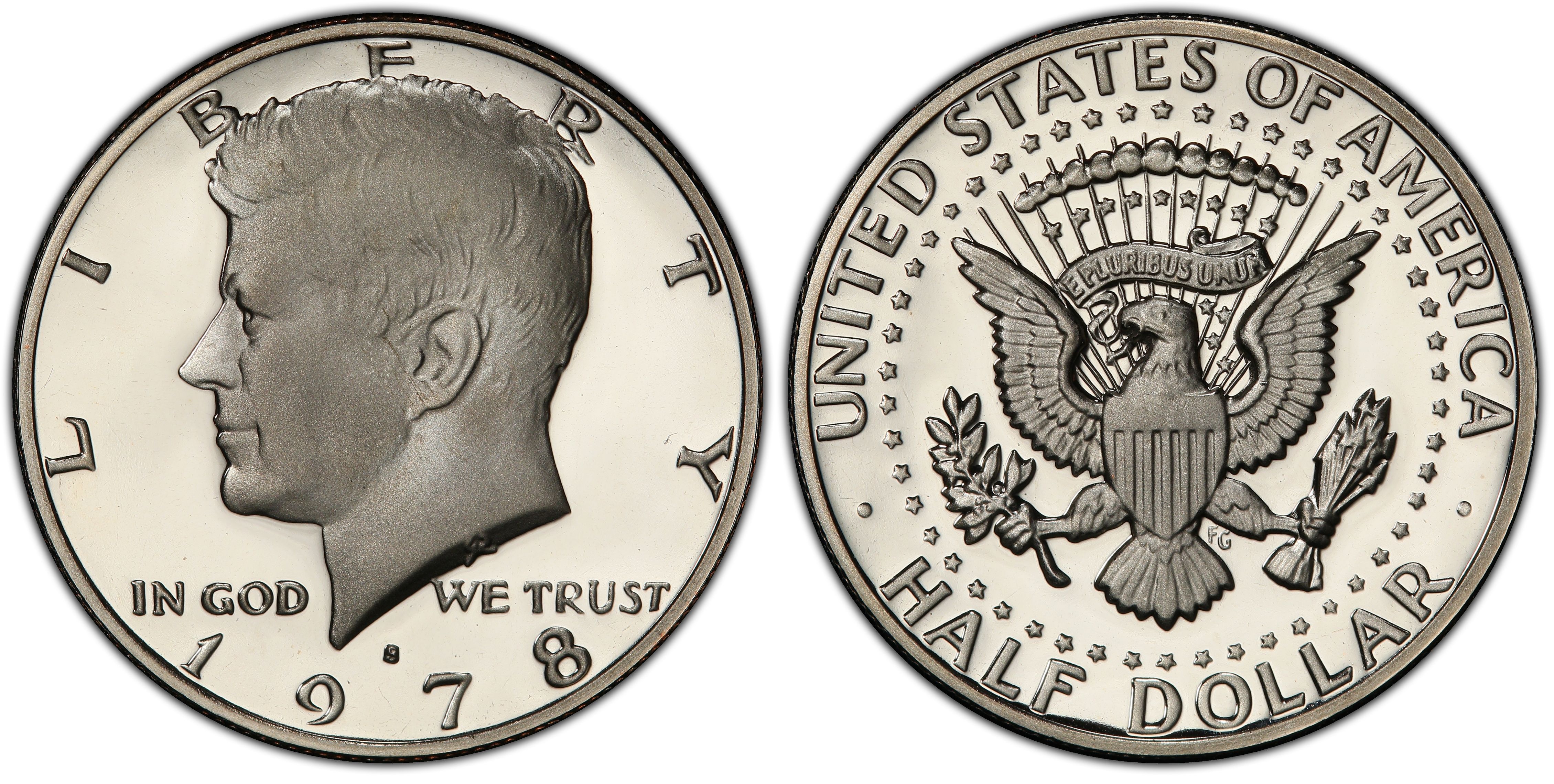 $0.50 GEM Proof 1977 Kennedy "S" Half Dollar United States 