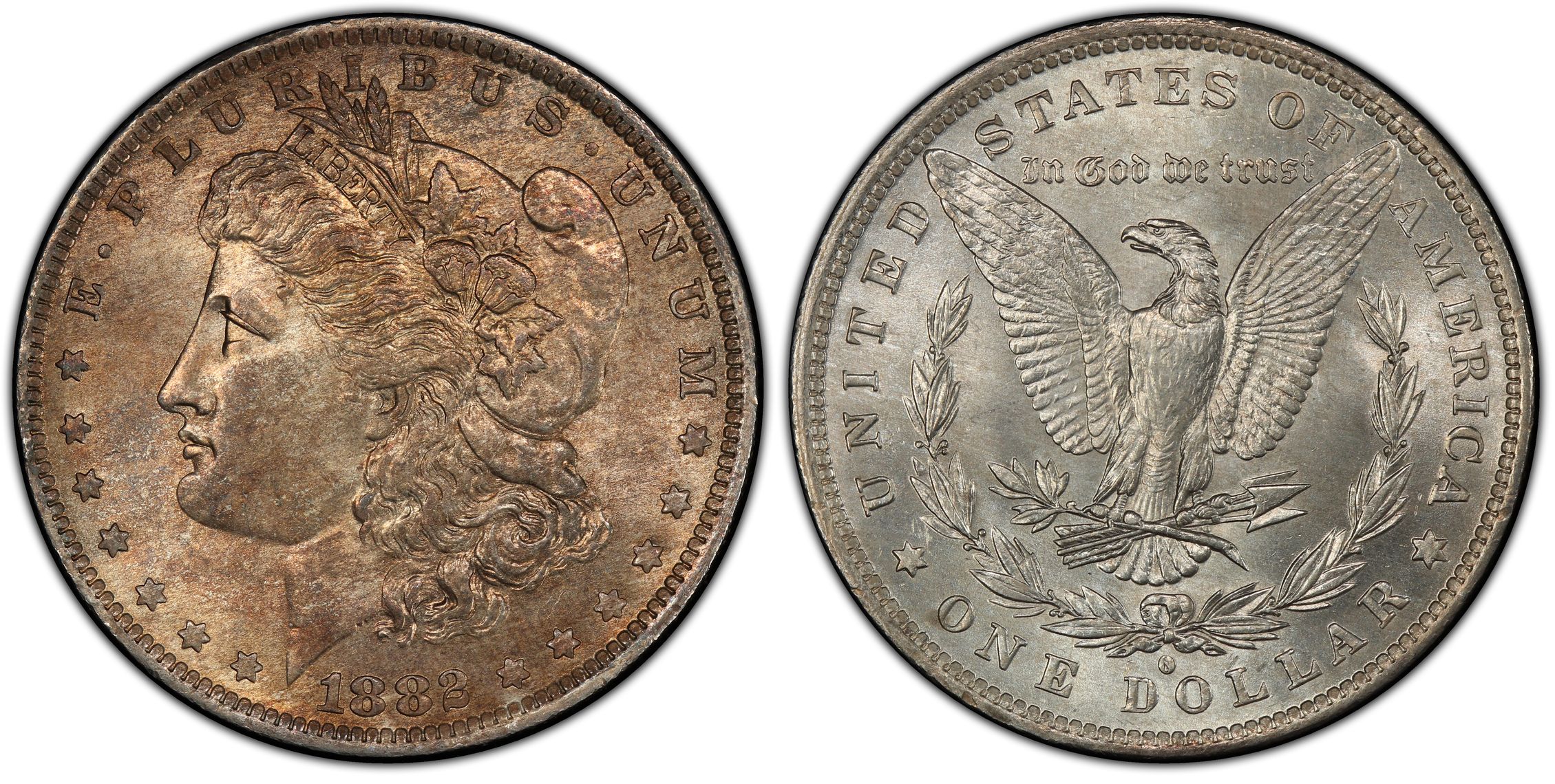 1882-O/S $1 VAM 3 O/S Flush (Regular Strike) Morgan Dollar - PCGS