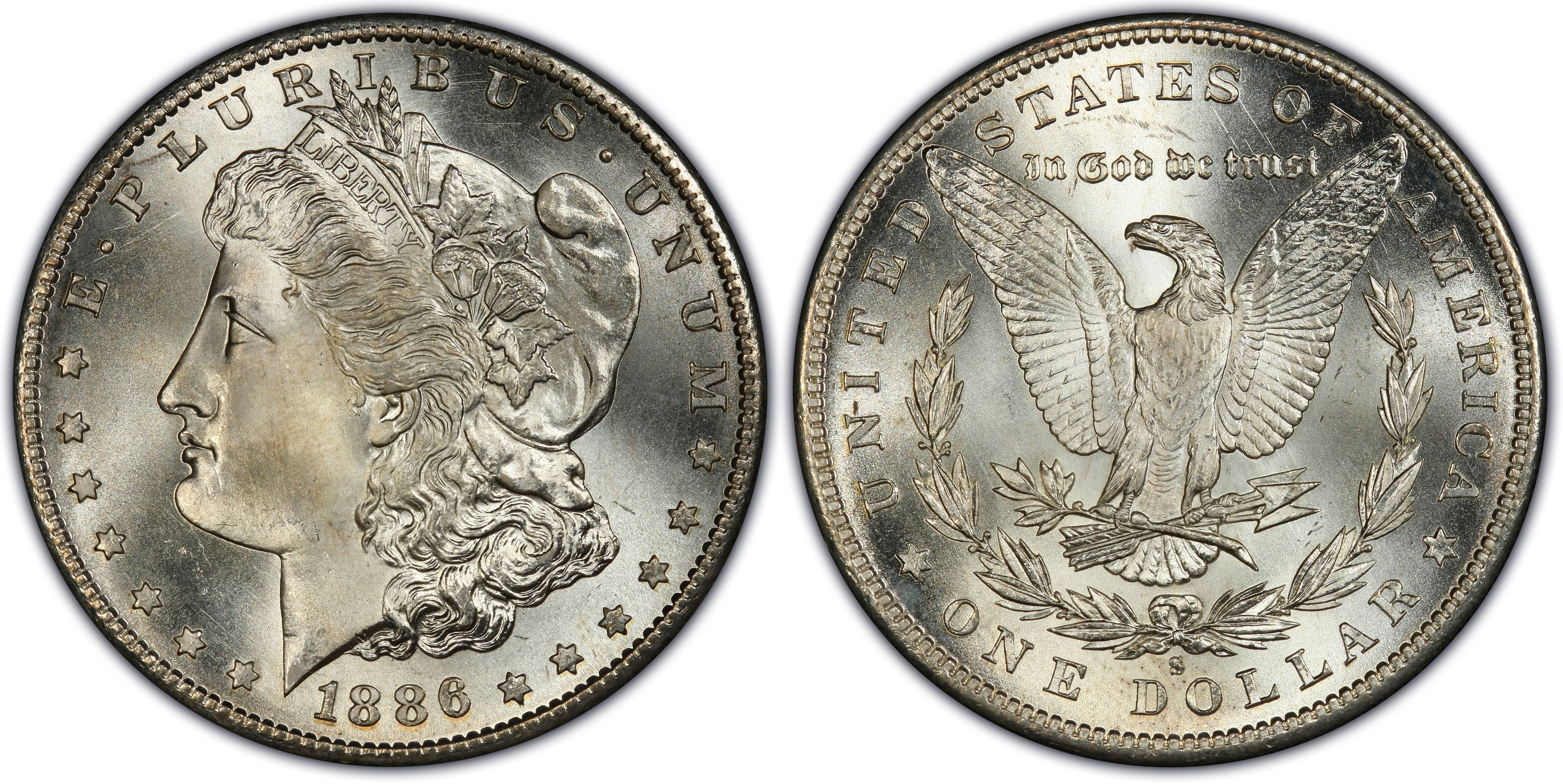 1886-S Morgan Dollar AU50 PCGS