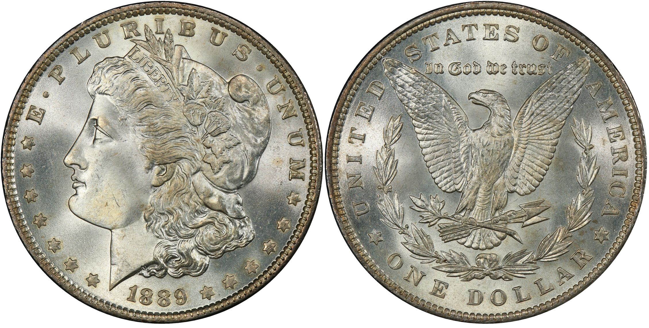 1889 $1 (Regular Strike) Morgan Dollar - PCGS CoinFacts