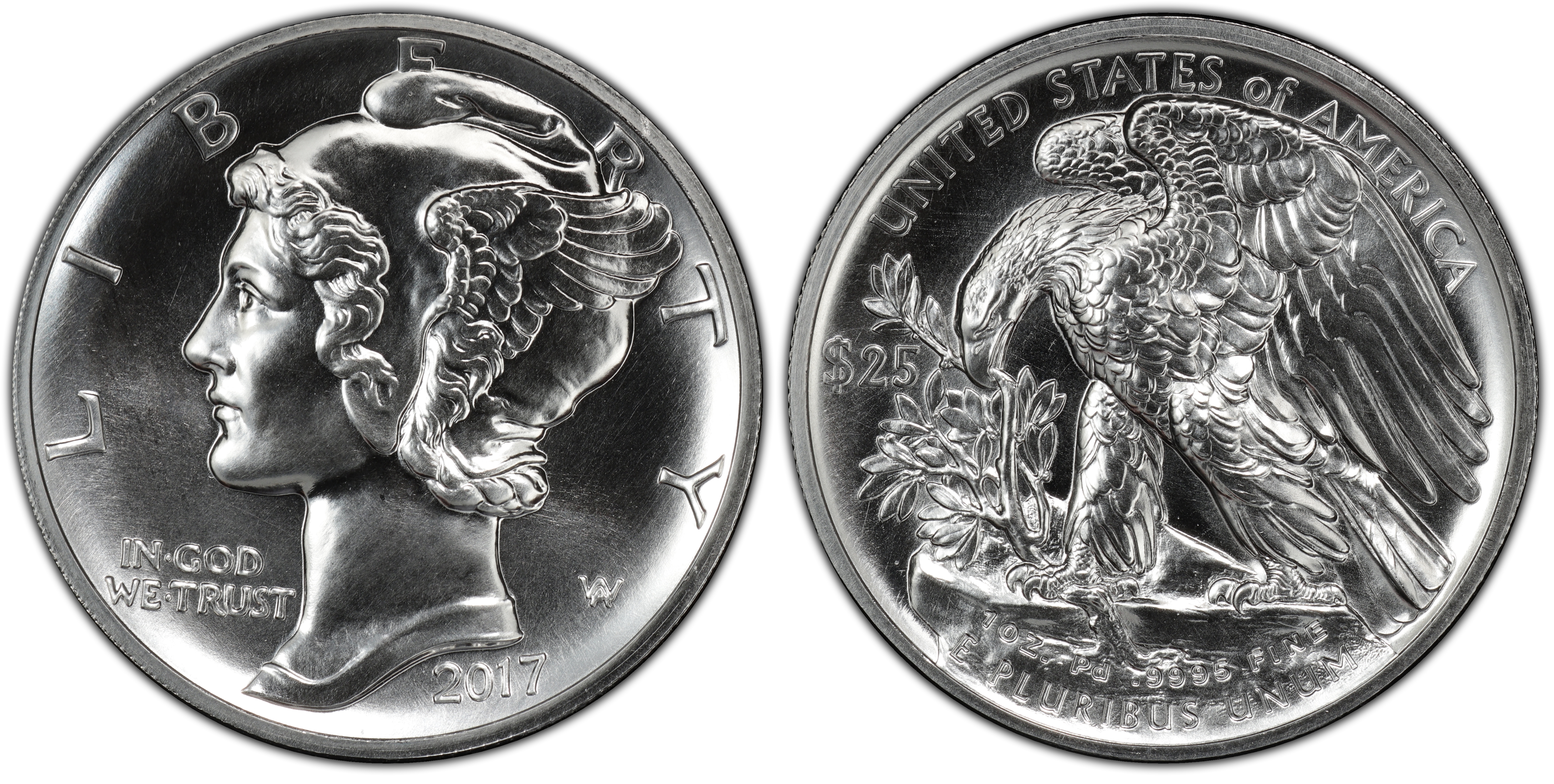 2017 $25 Palladium First Strike (Regular Strike) Palladium $25