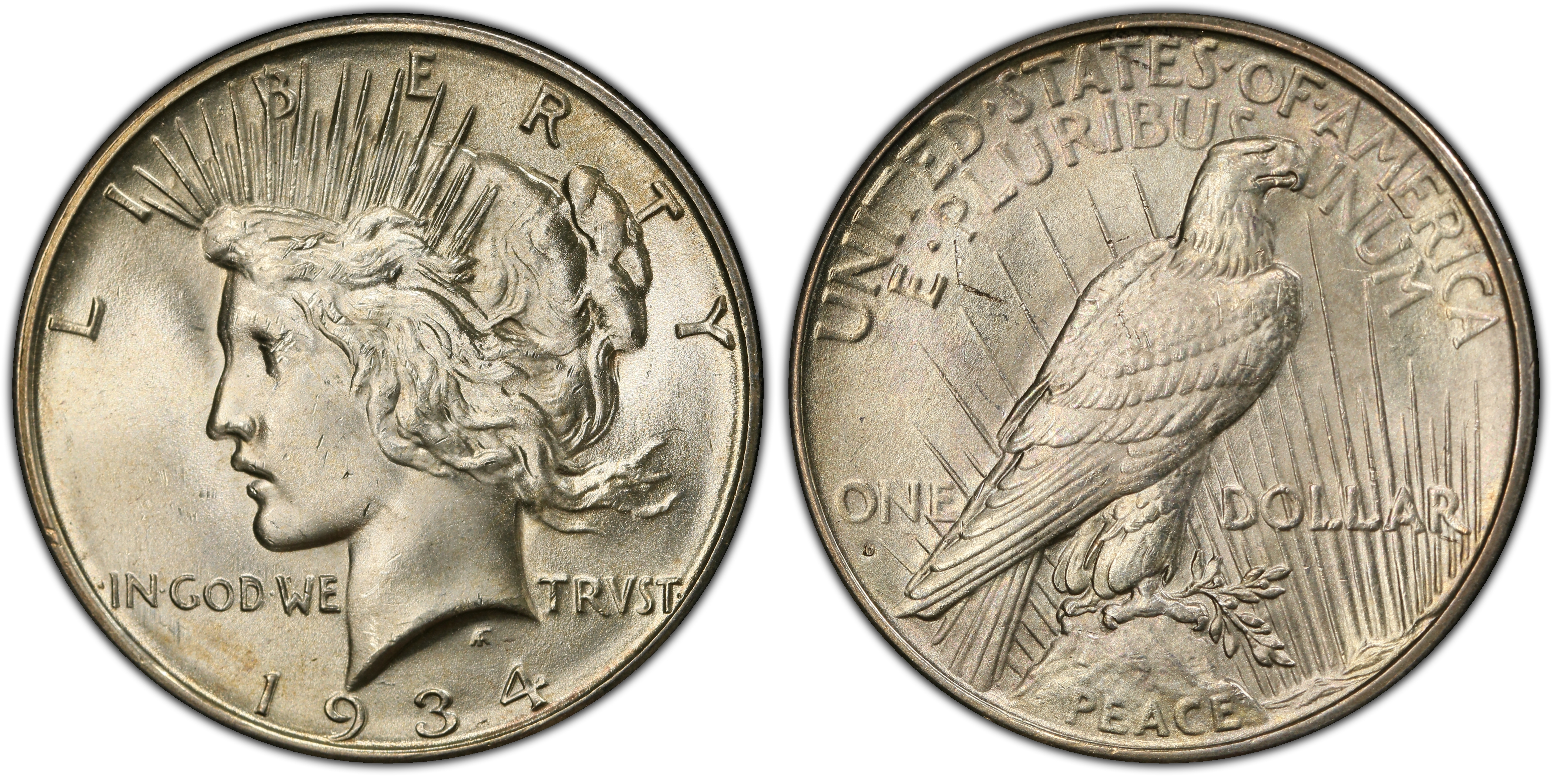 1934-D $1 Micro D (Regular Strike) Peace Dollar - PCGS CoinFacts