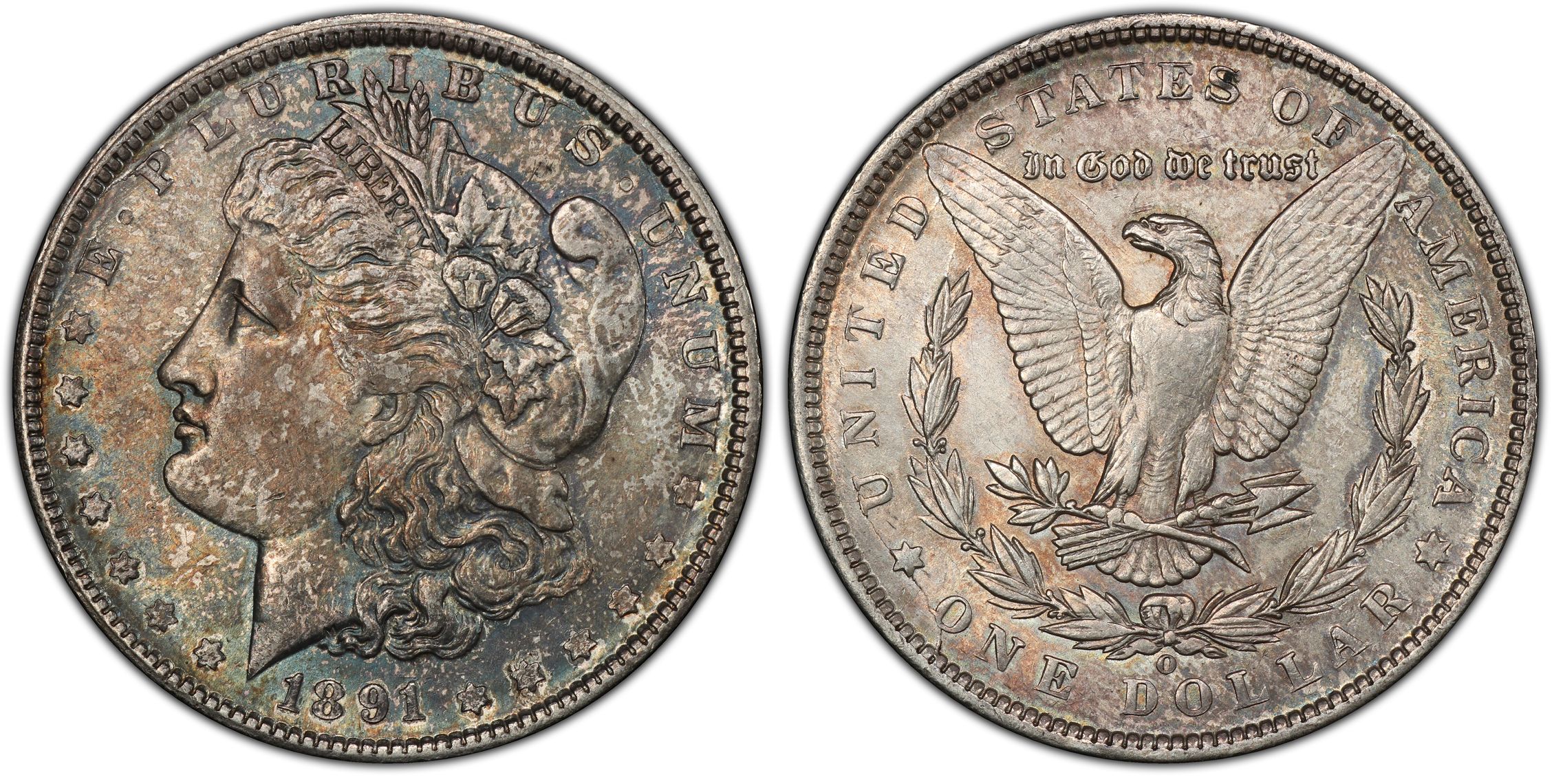 1891-O $1 VAM 3A Weak E Rev HOT 50 (Regular Strike) Morgan Dollar ...