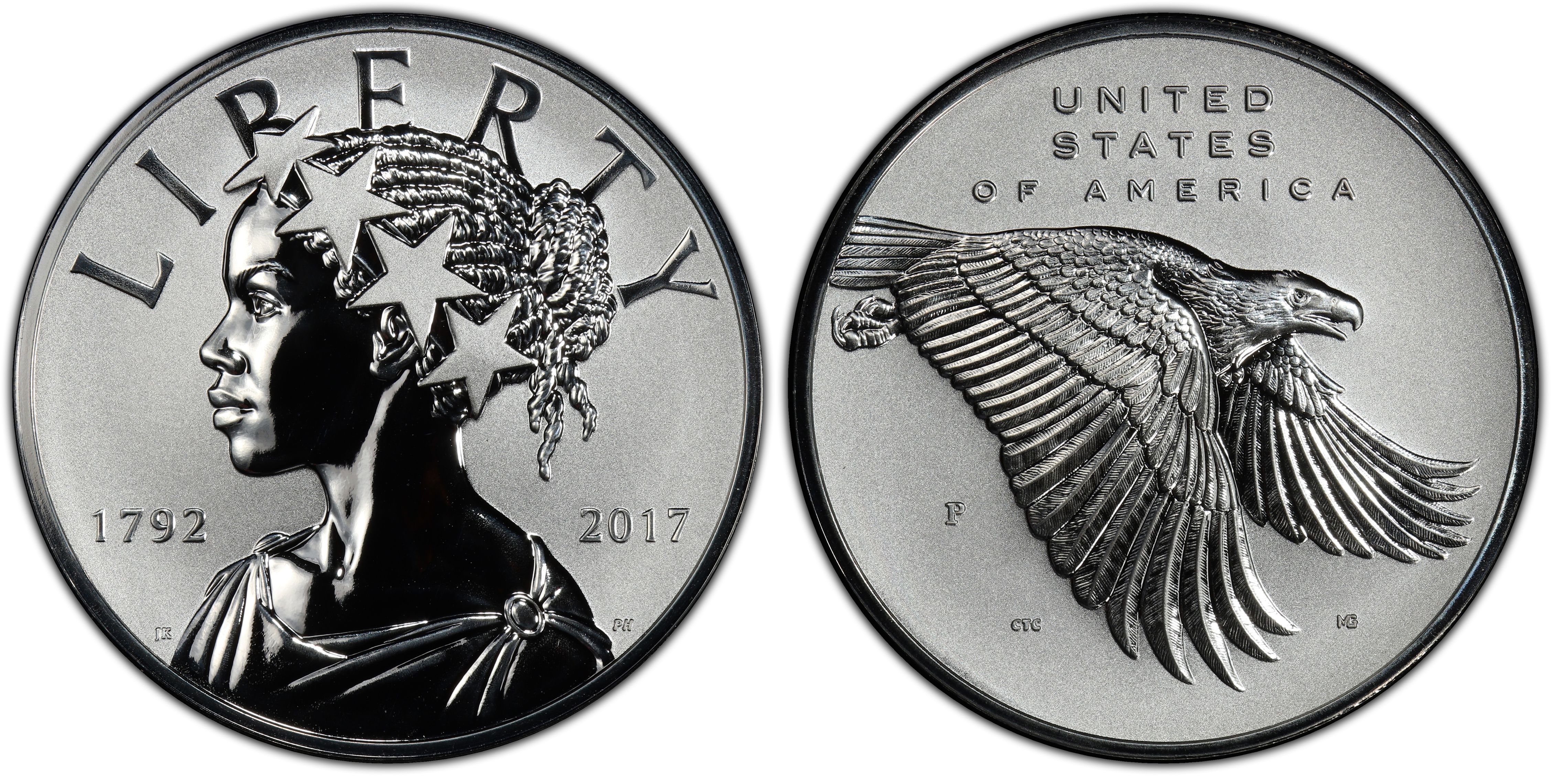 2017 P US Mint 225th Anniversary American Liberty Silver Medal PCGS PR69DCAM