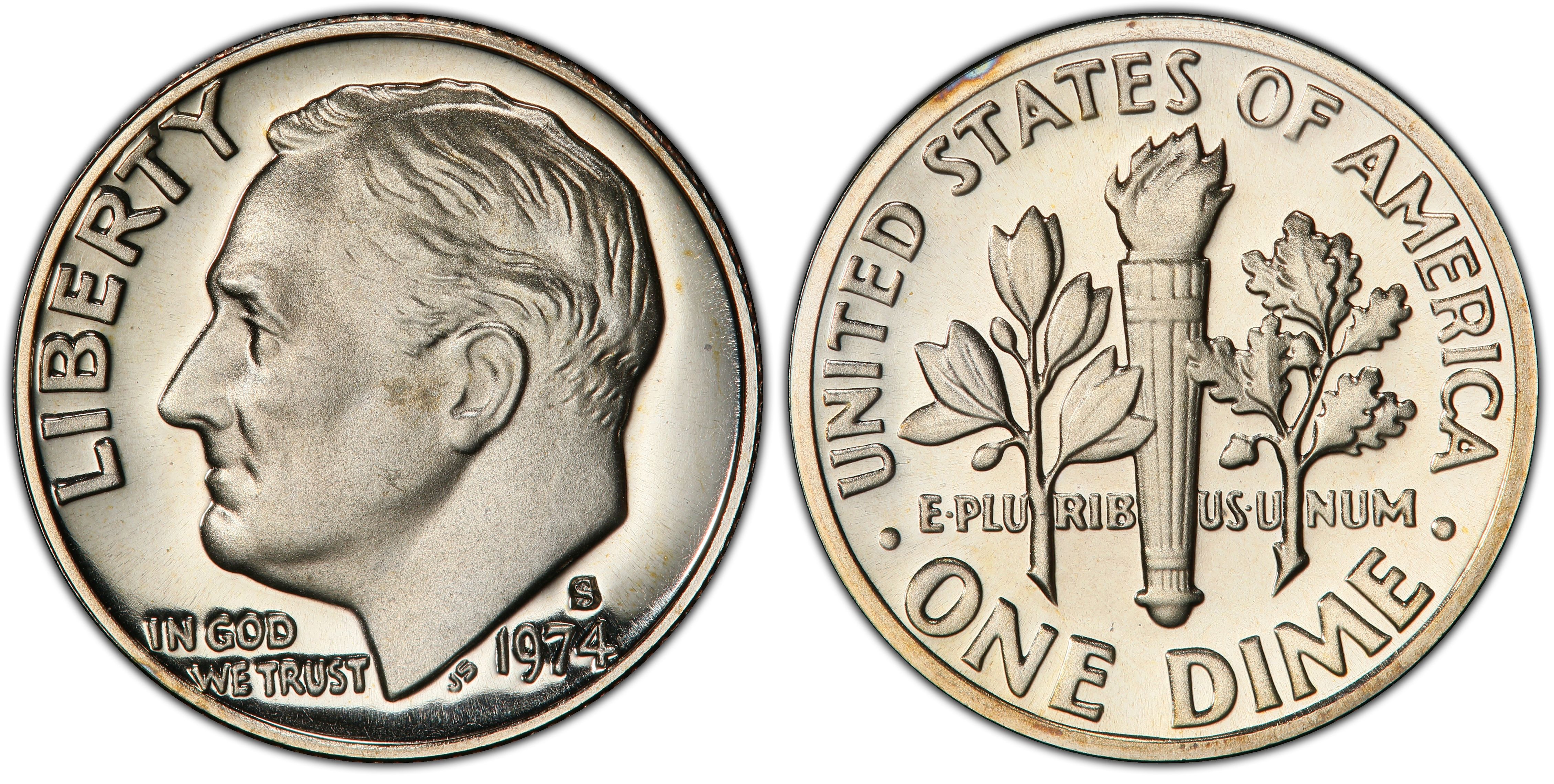 Details about   1974-S San Francisco Mint Roosevelt Dime Proof 