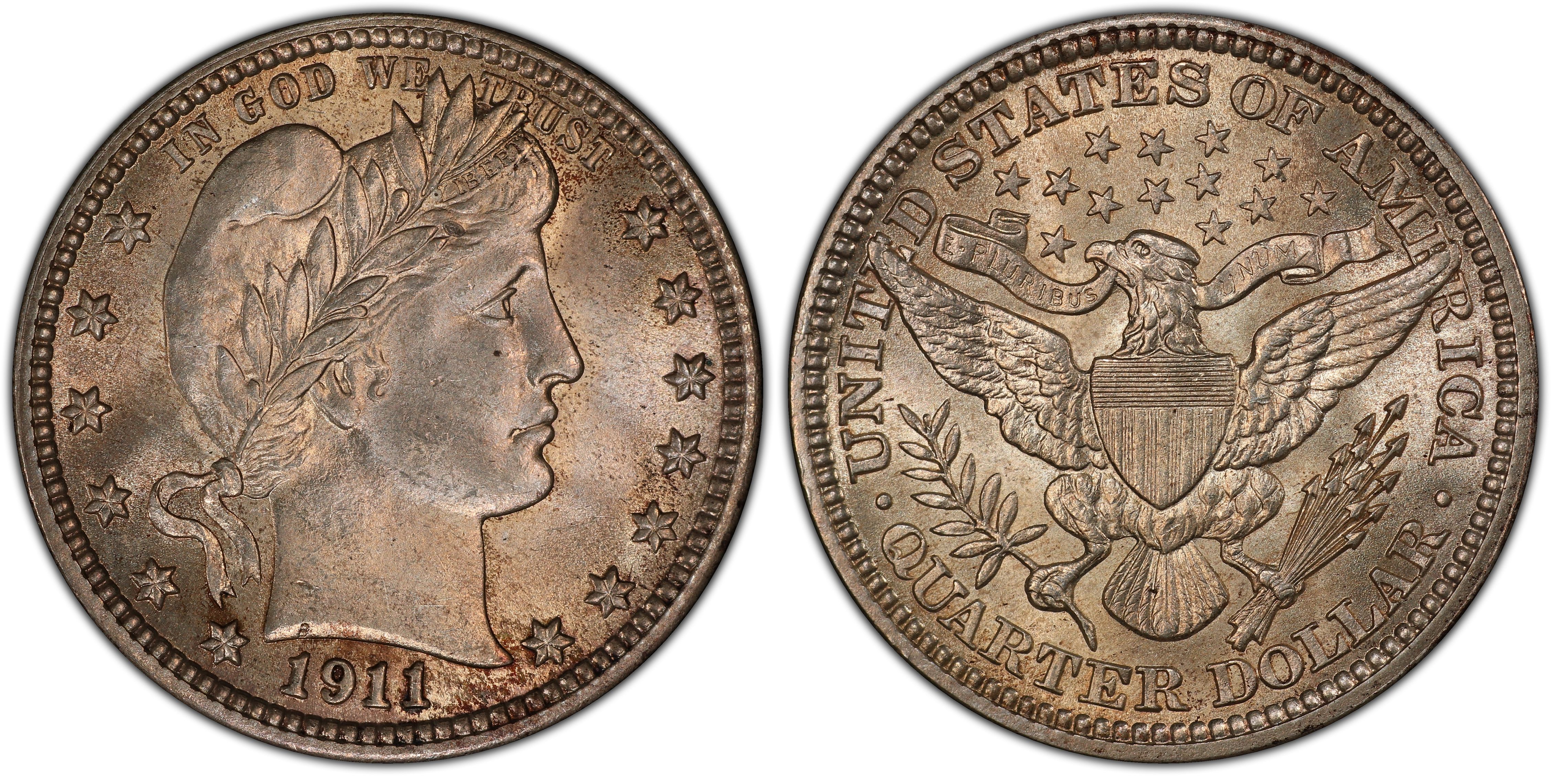 Images of Barber Quarter 1911 25C - PCGS CoinFacts