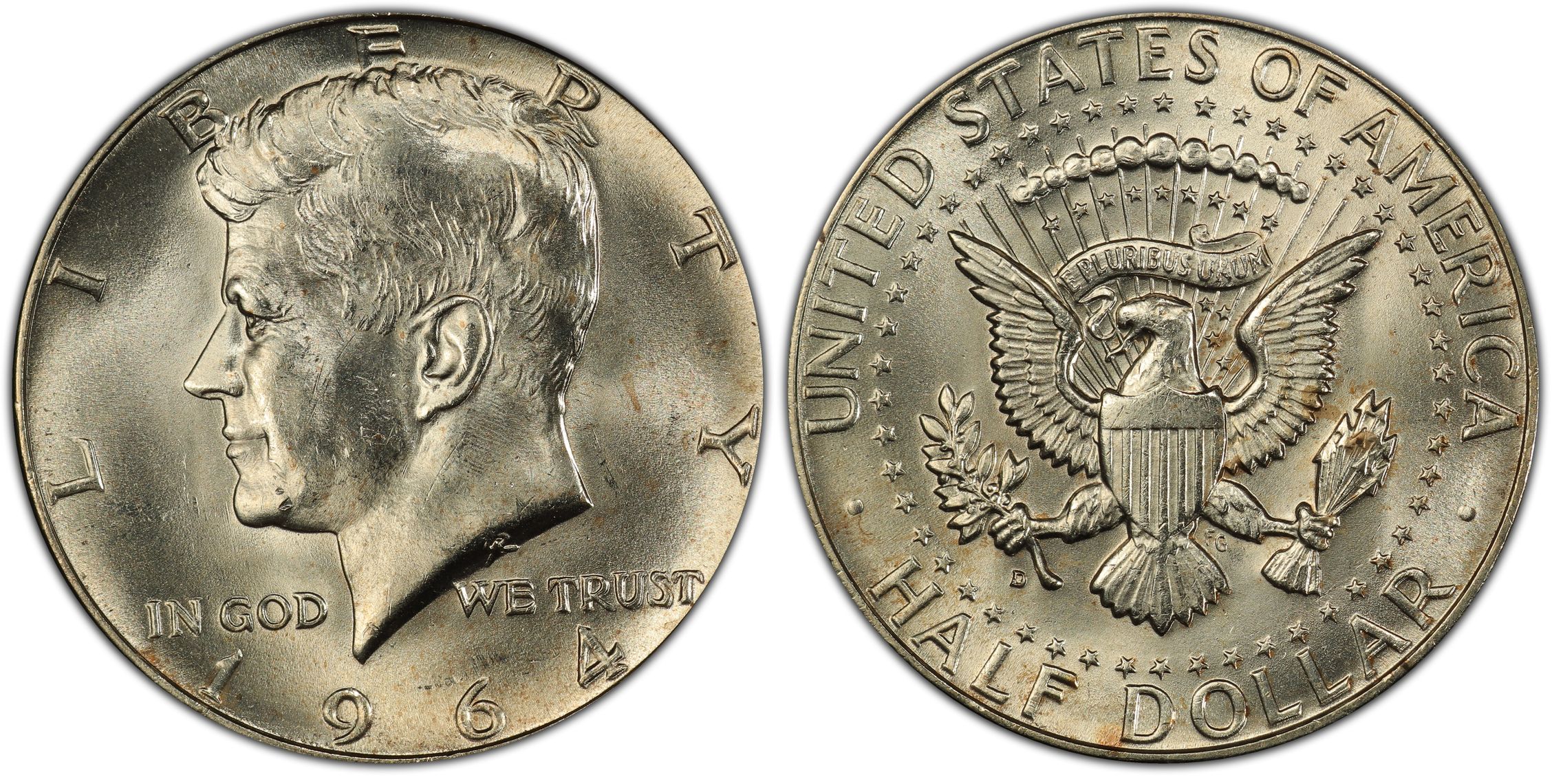 1964-D 50C DDO FS-106 (Regular Strike) Kennedy Half Dollar - PCGS CoinFacts