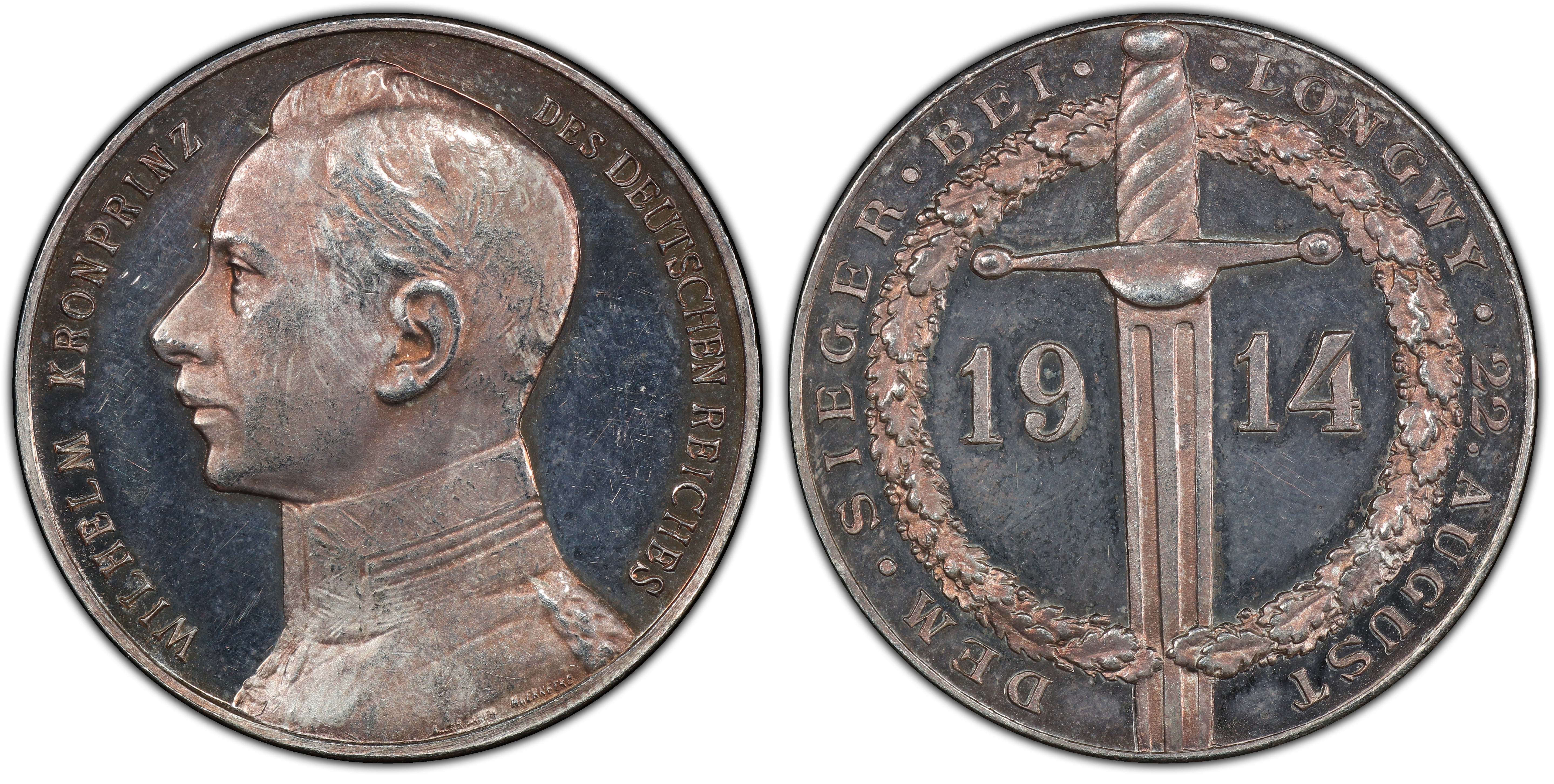 1914 medal zetzmann-4020 ag silber 990 edge (特別)