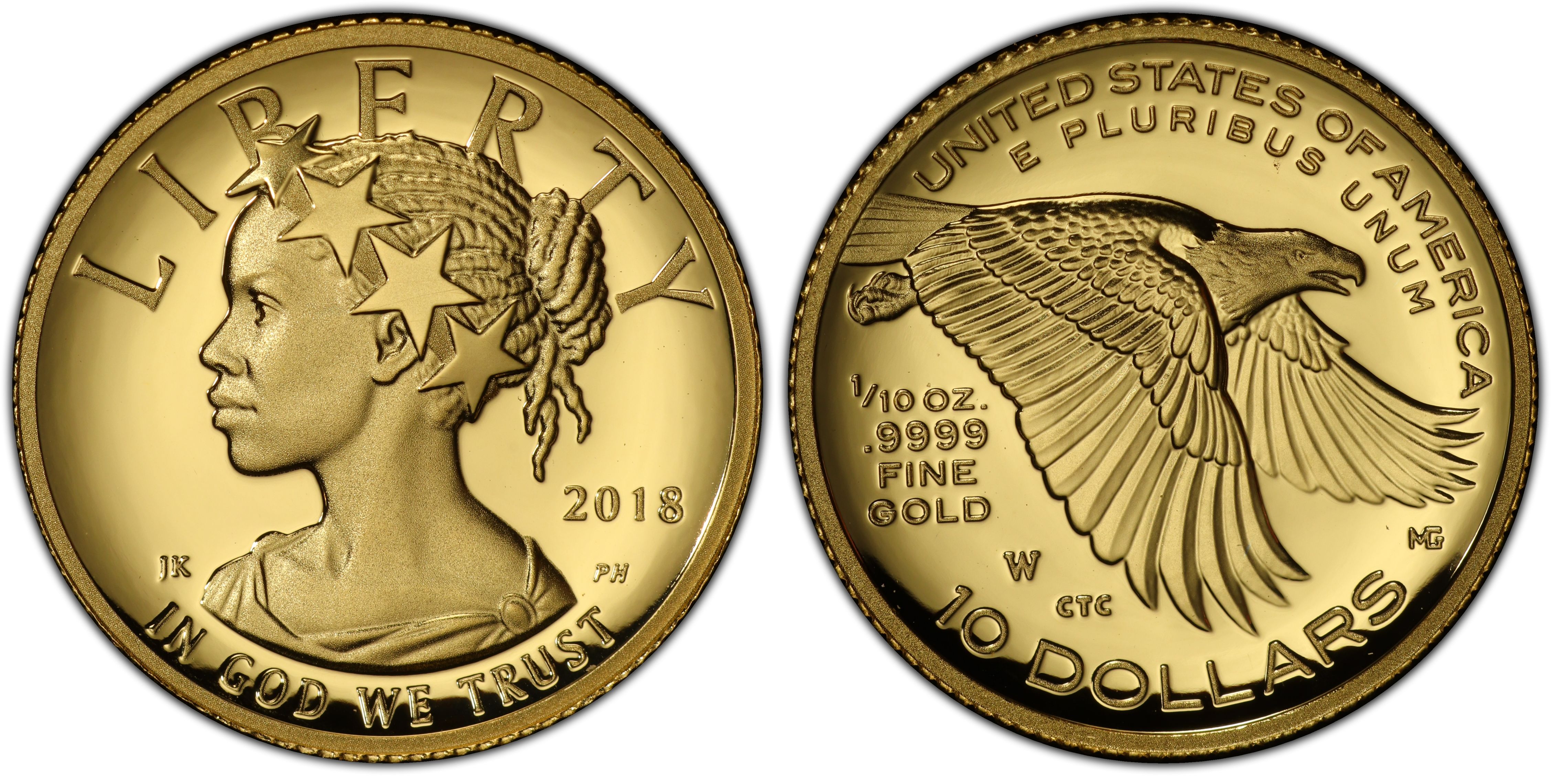 2018-W $10 American Liberty High Relief First Strike, DCAM (Proof ...
