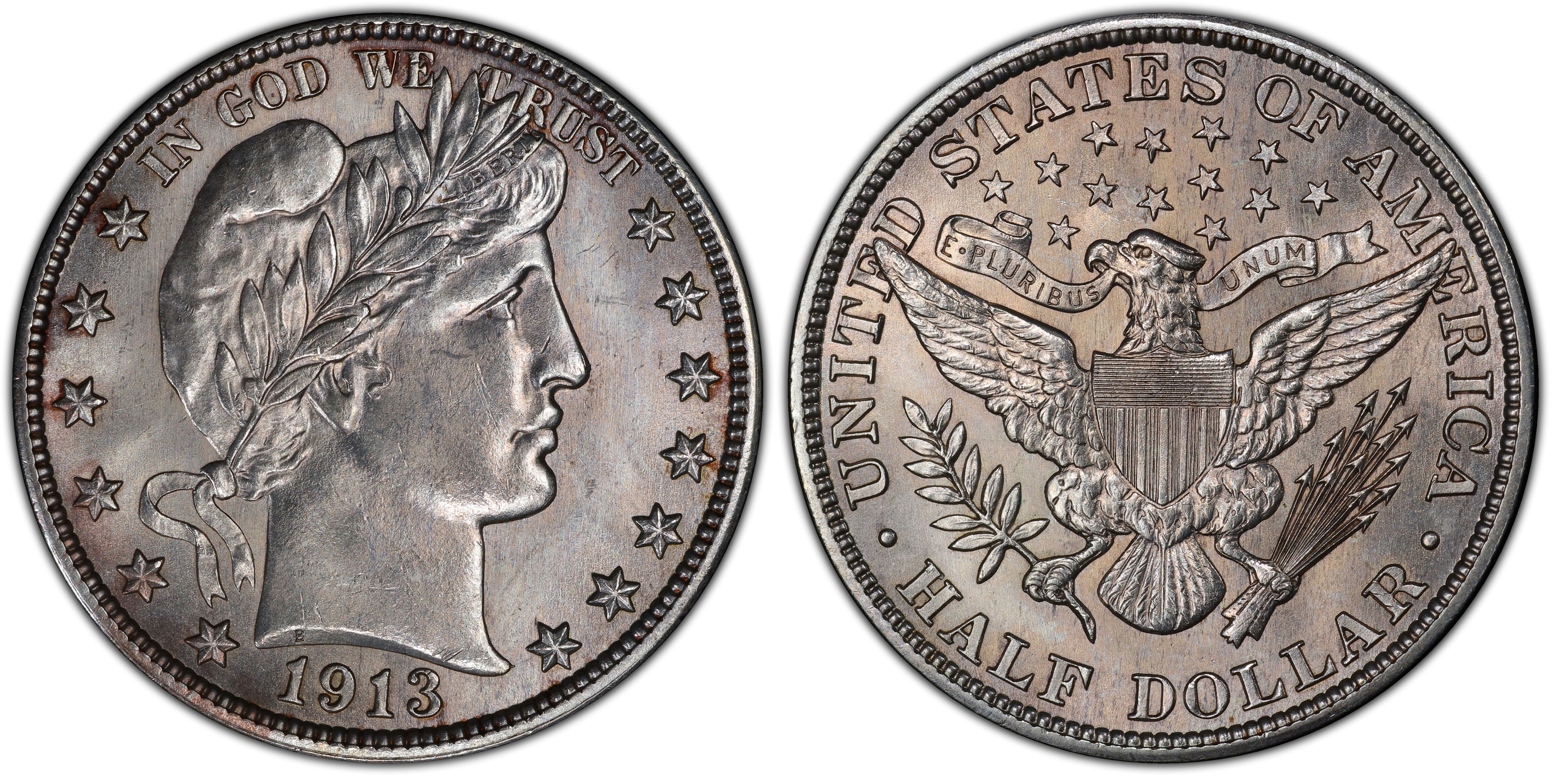 Images of Barber Half Dollar 1913 50C - PCGS CoinFacts