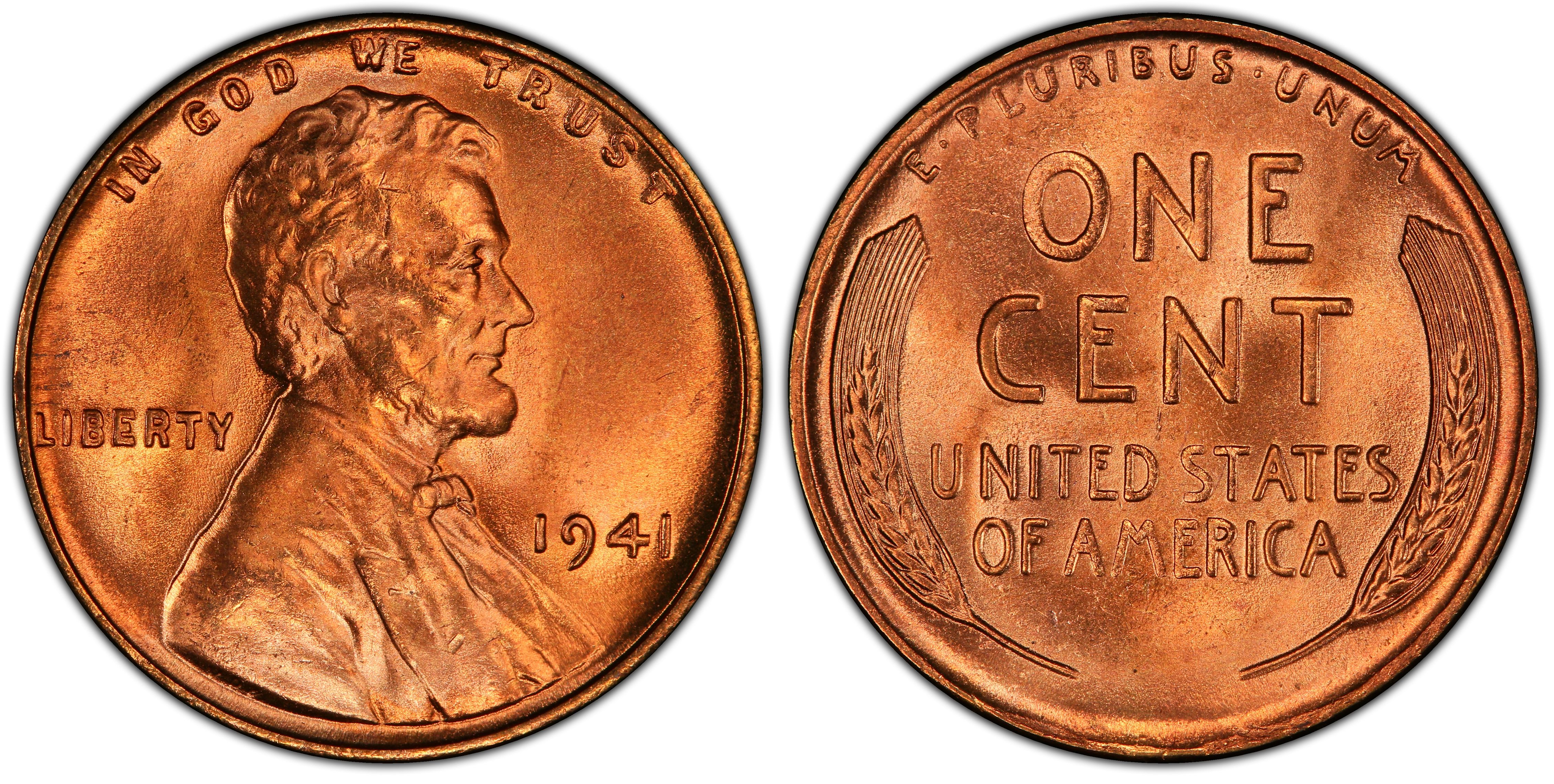 1941-P Lincoln Cent PCGS MS66RD