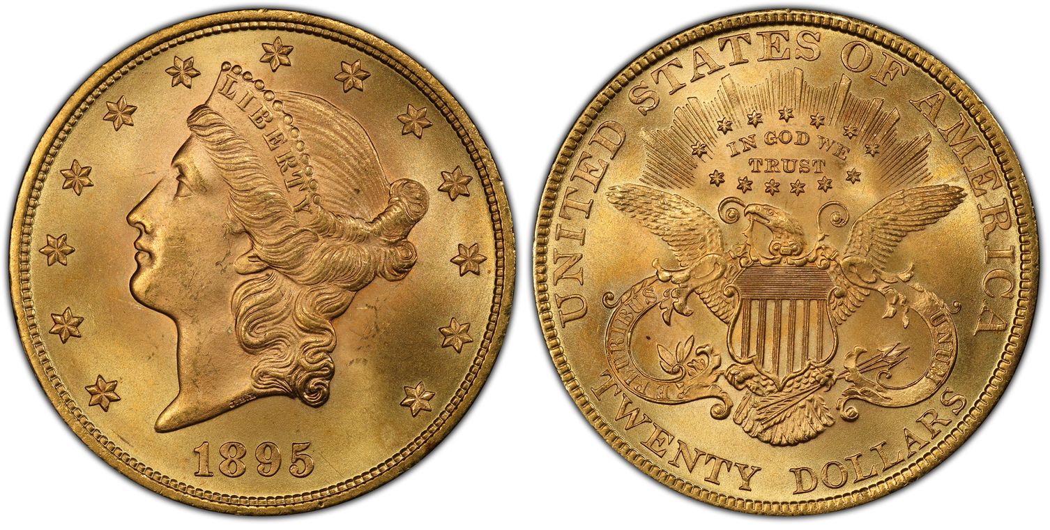 1895 $20 (Regular Strike) Liberty Head $20 - PCGS CoinFacts