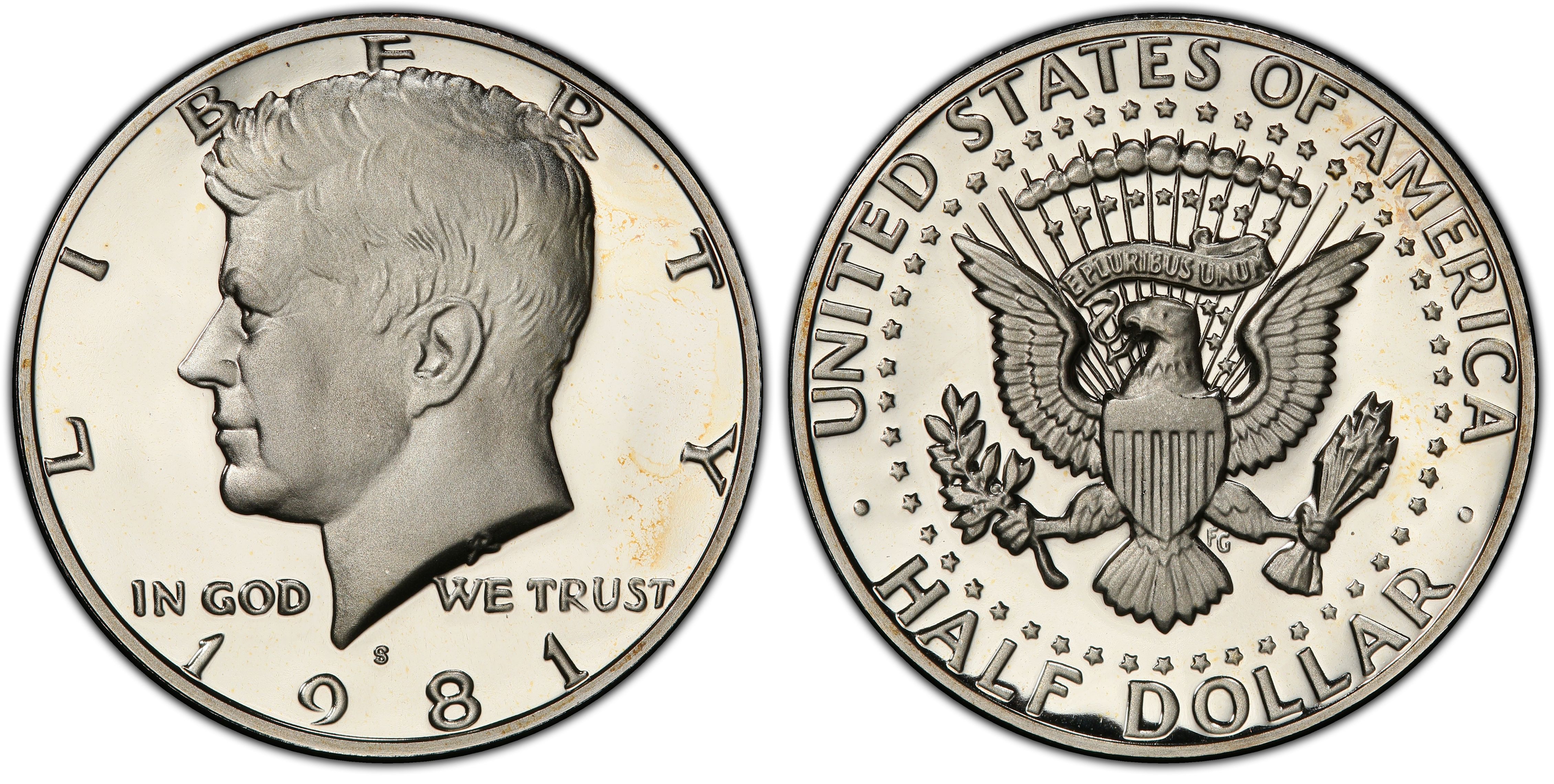1981-S TYPE 2 Kennedy Half Dollar // Gem Proof DCAM // 1 Coin 