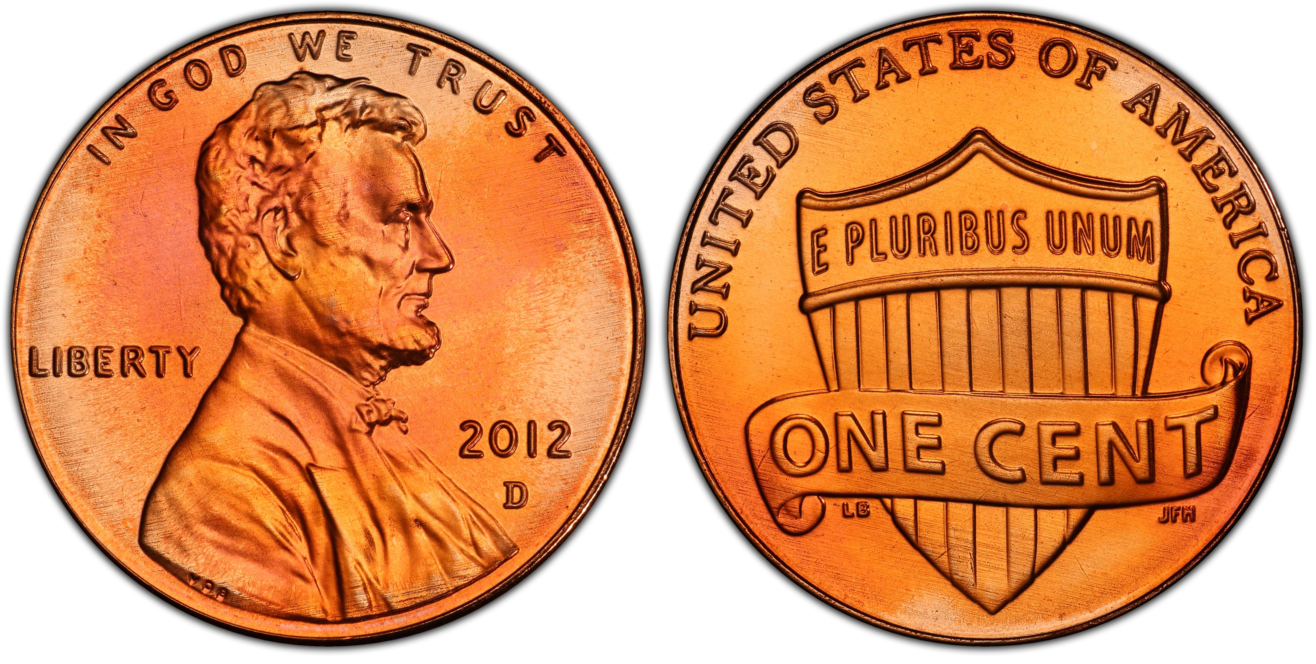 Proof Penny 2012 Lincoln Shield Cent 