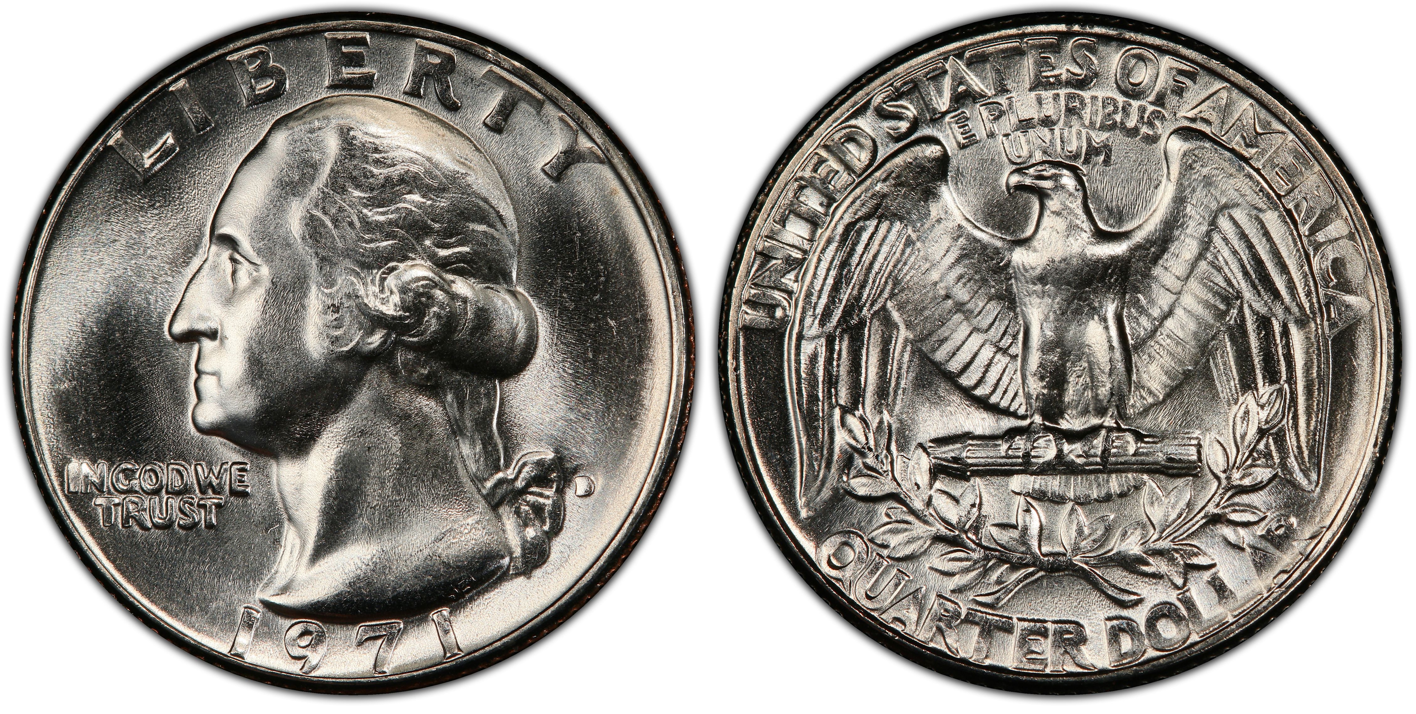 1971 D Washington Quarter BU US Coin