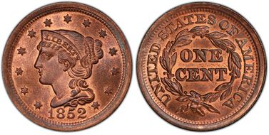 MS66+RB PCGS grade