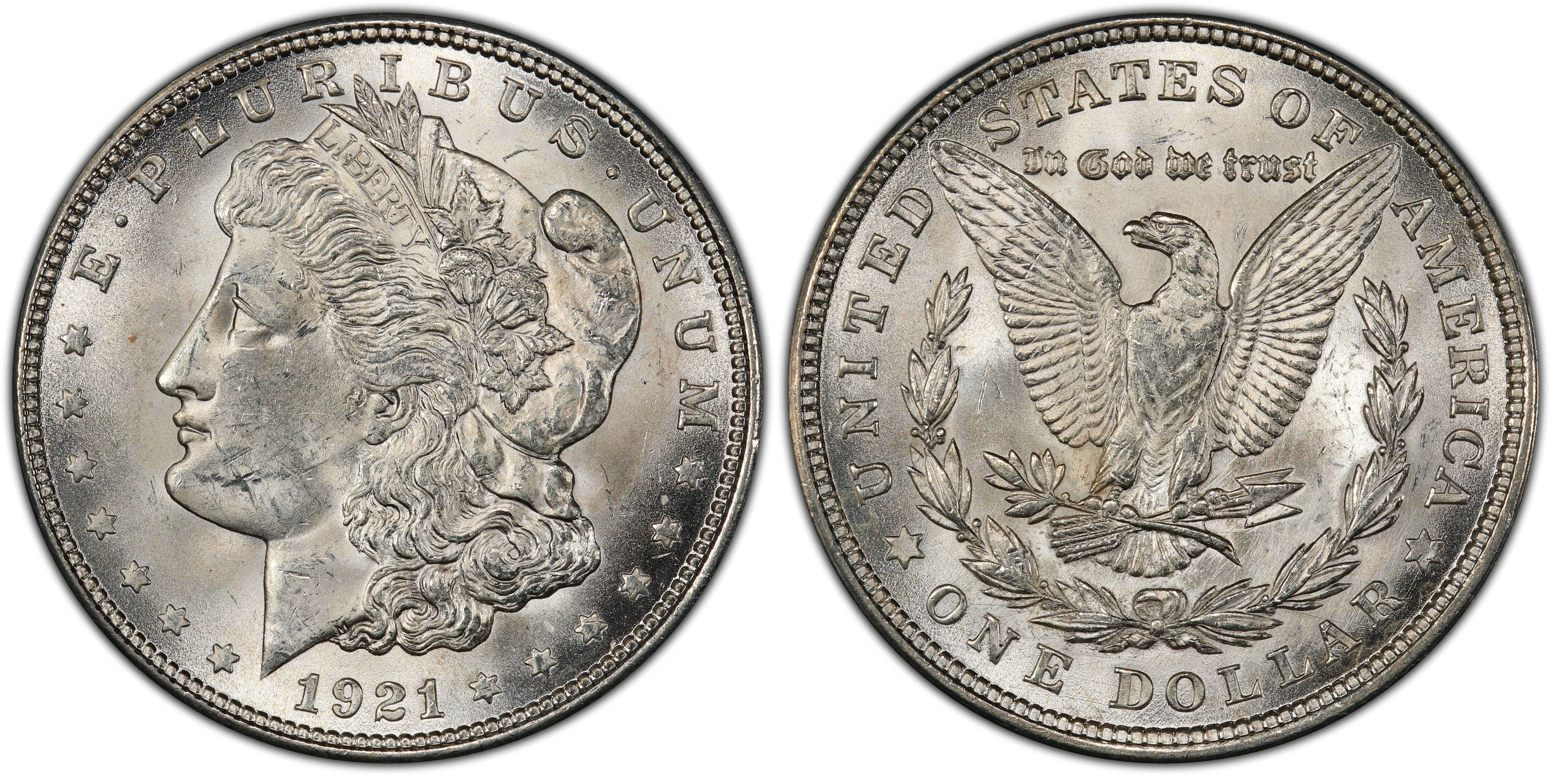 Images of Morgan Dollar 1921 $1 Morgan Pitted Reverse - PCGS CoinFacts