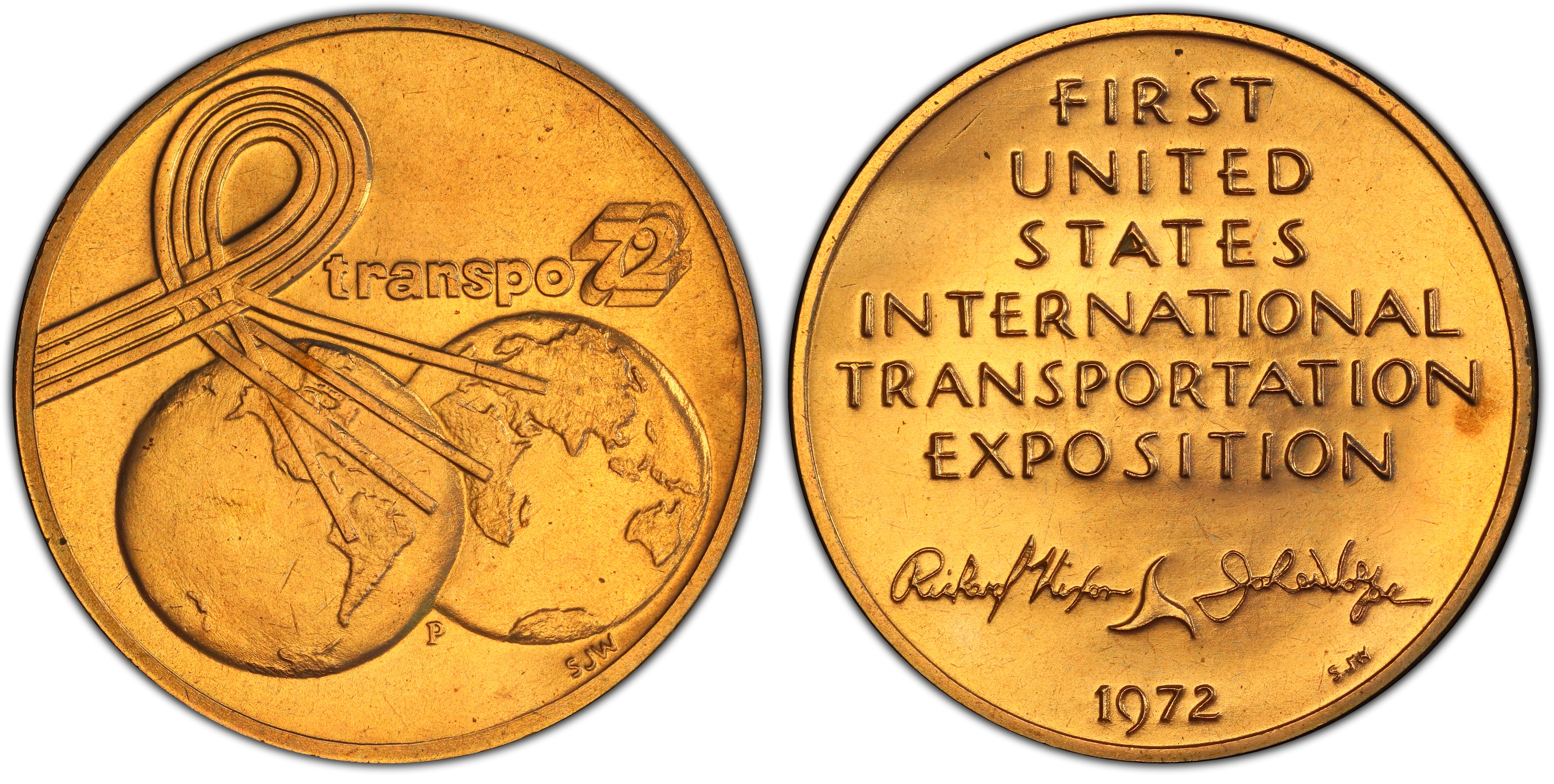 Images of U.S. Mint Medals 1972-P Medal D1972-3a Bronze Transpo '72 ...