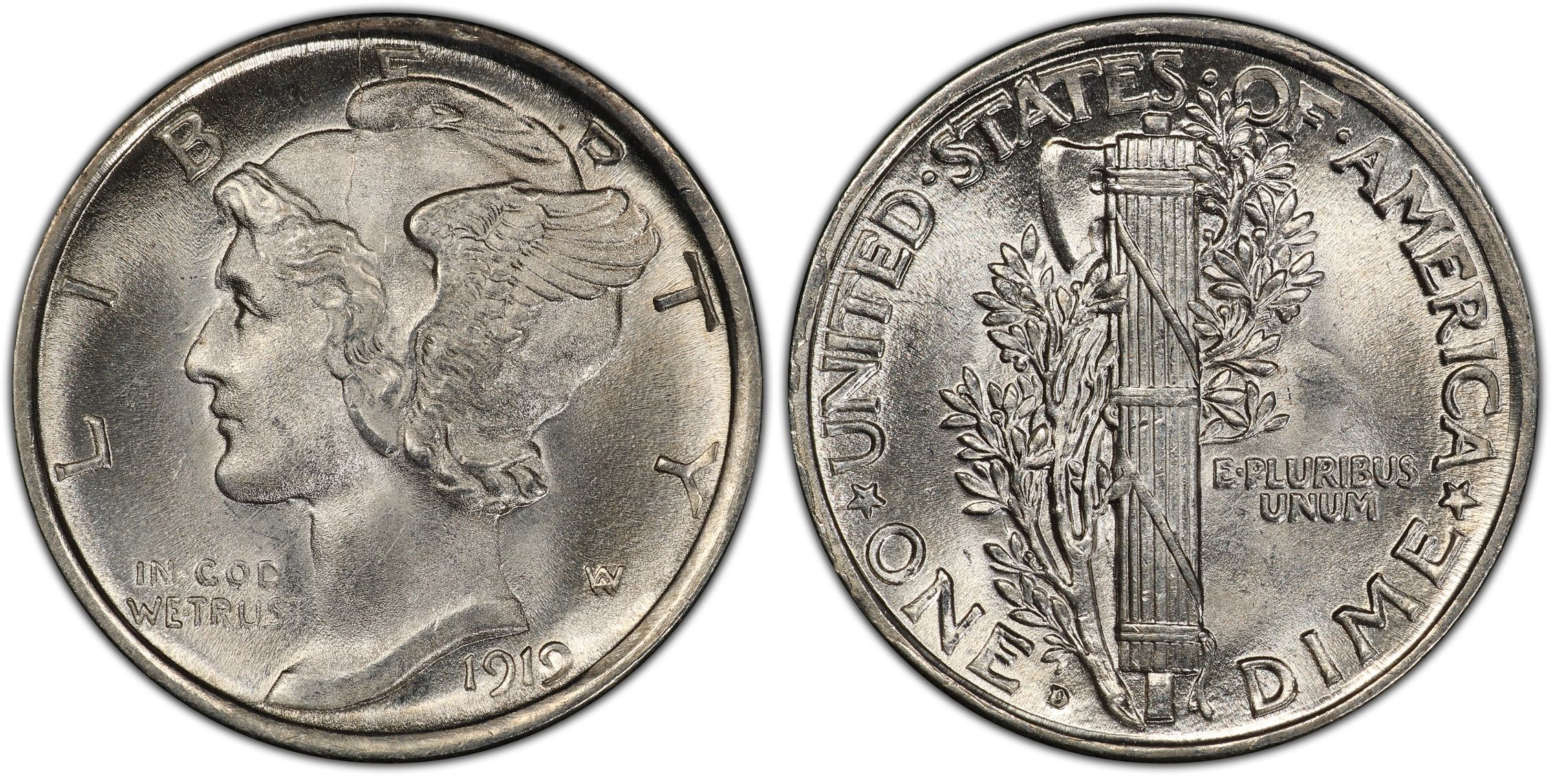 1919-D 10C (Regular Strike) Mercury Dime - PCGS CoinFacts