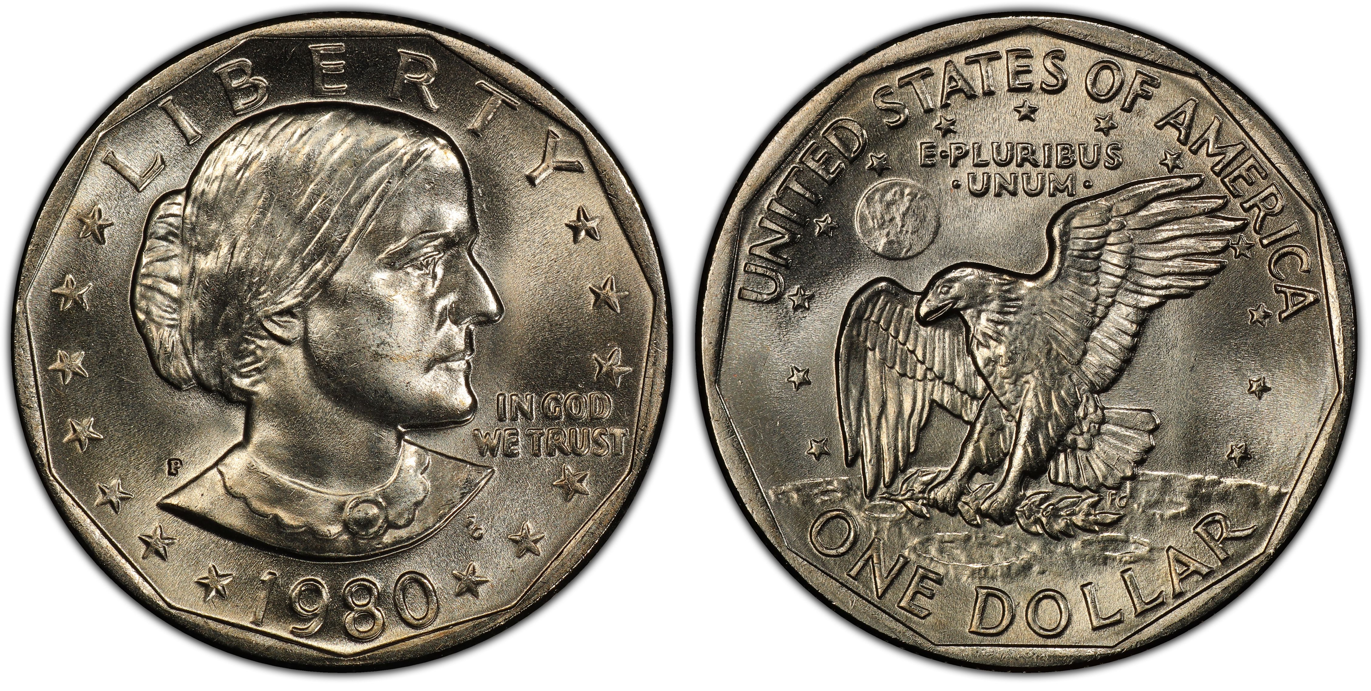 Images of Susan B. Anthony Dollar 1980-P SBA$1 - PCGS CoinFacts