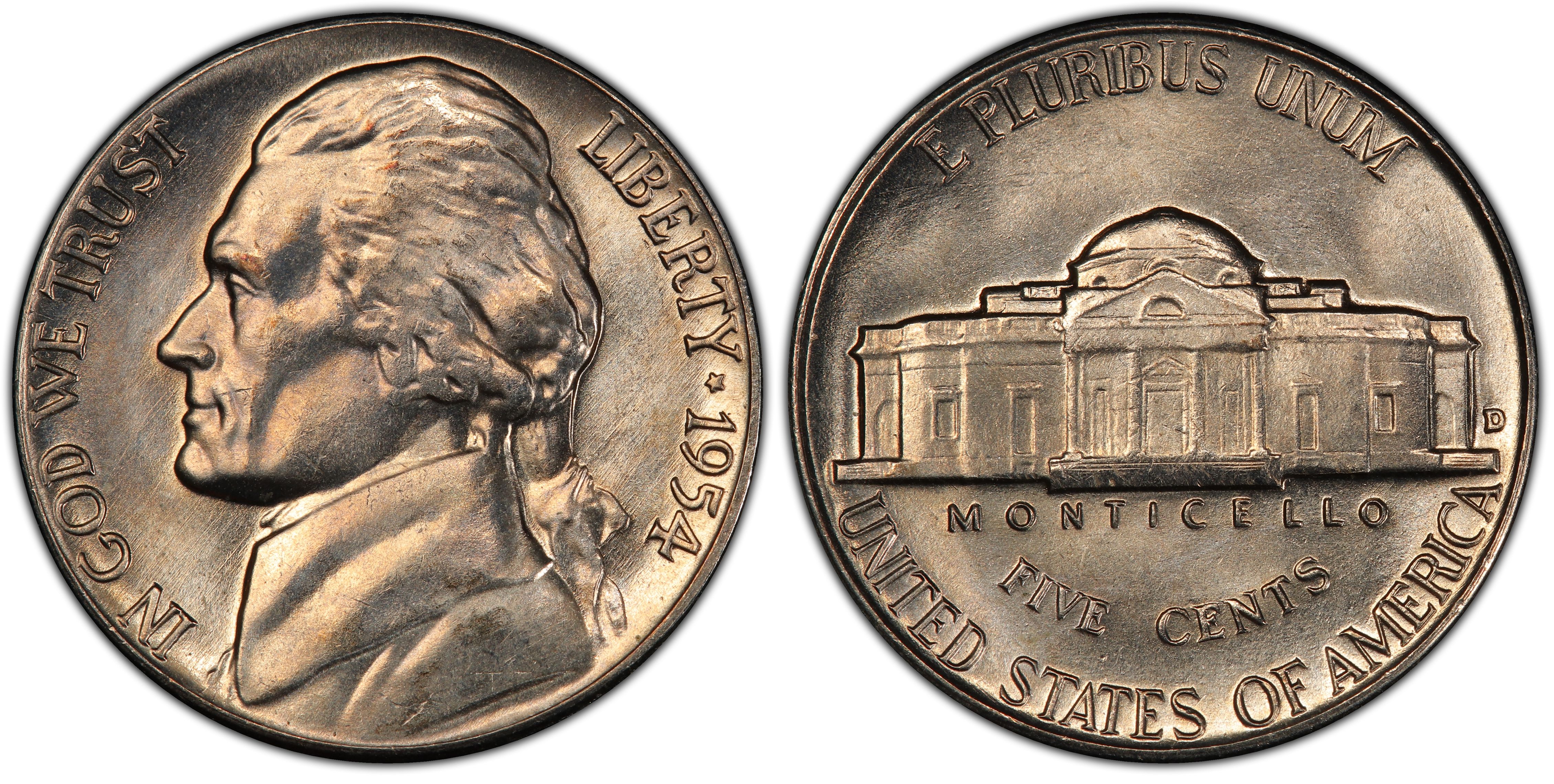 *Full Steps FS* // 1 Coin 1 1954 Jefferson Nickel // Gem Proof+ 