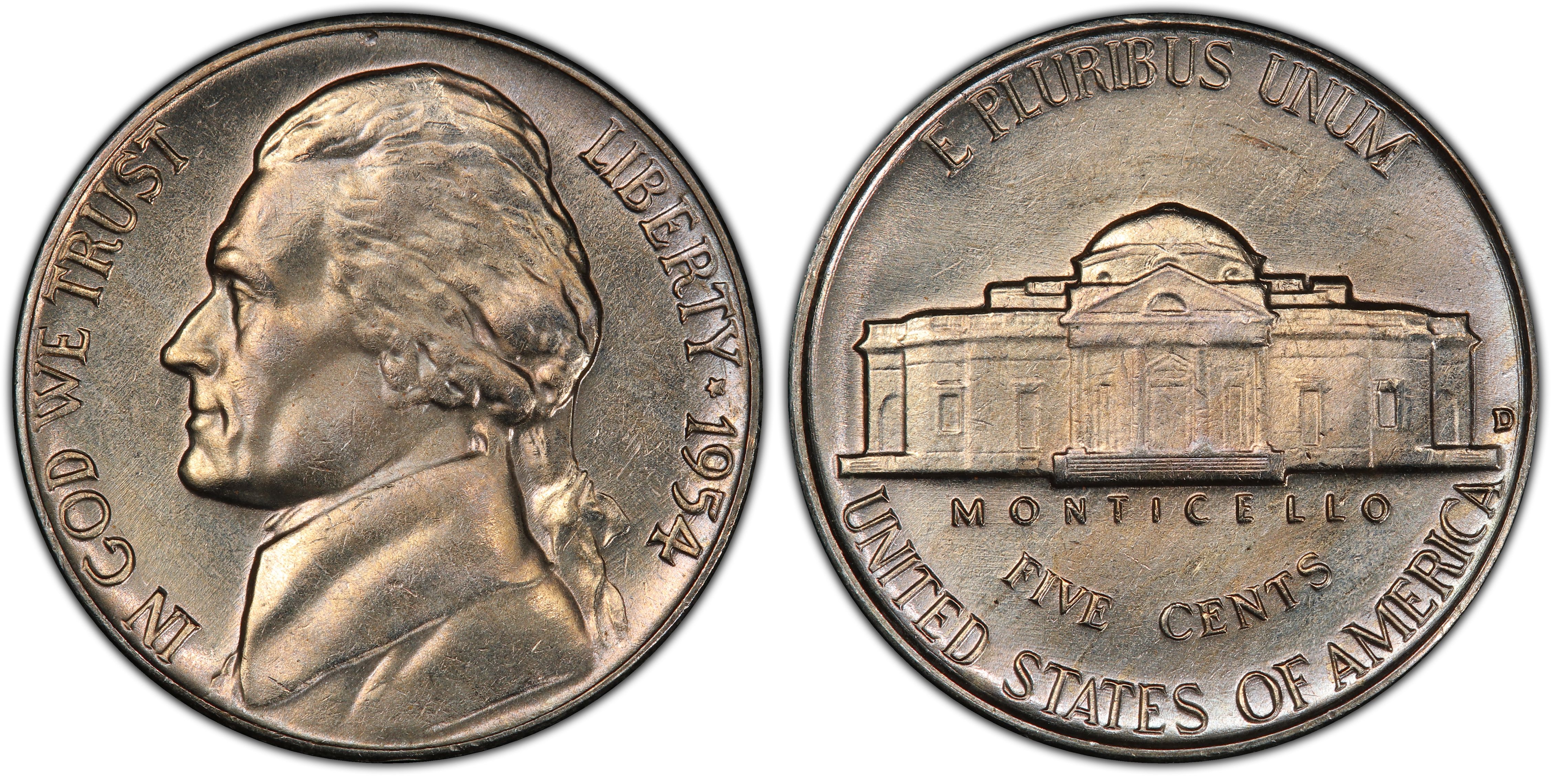FS* // 1 Coin *Full Steps 1 1954 Jefferson Nickel // Gem Proof+ 
