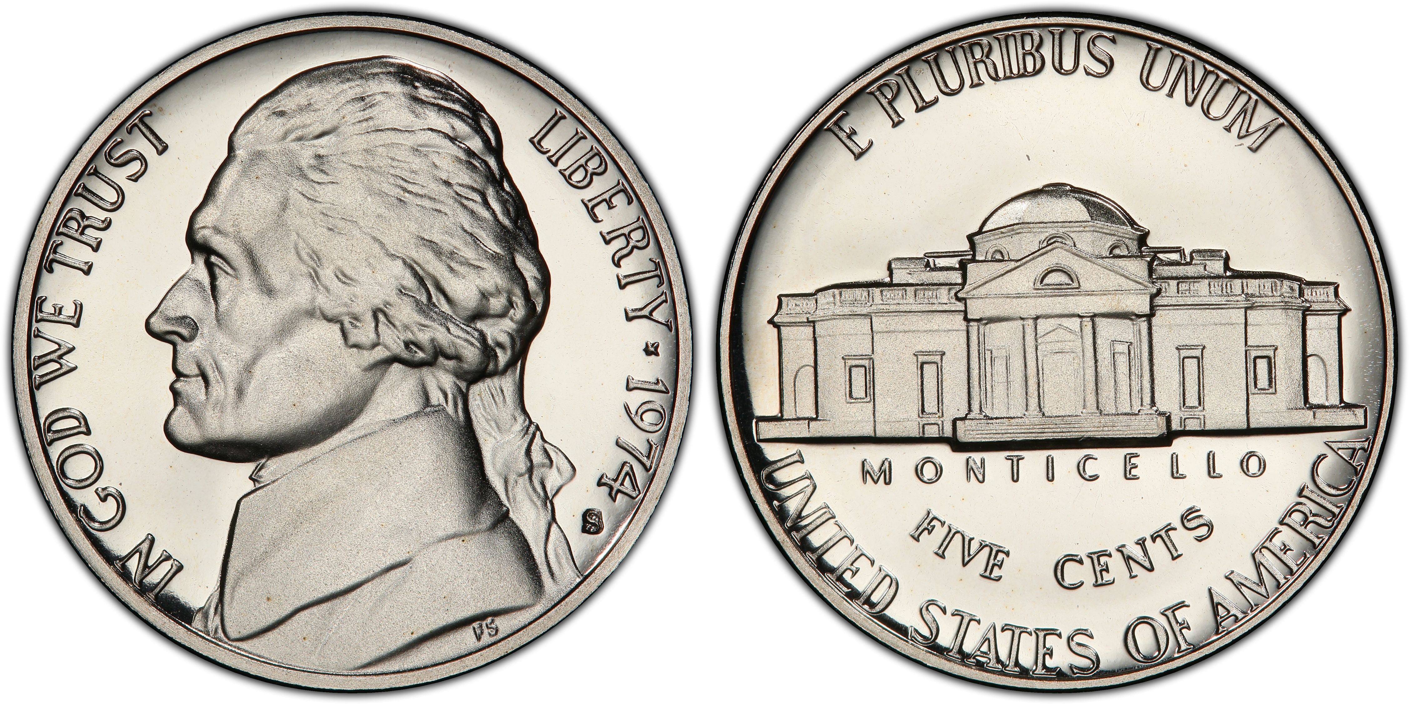1974-S 5C, DCAM (Proof) Jefferson Nickel - PCGS CoinFacts